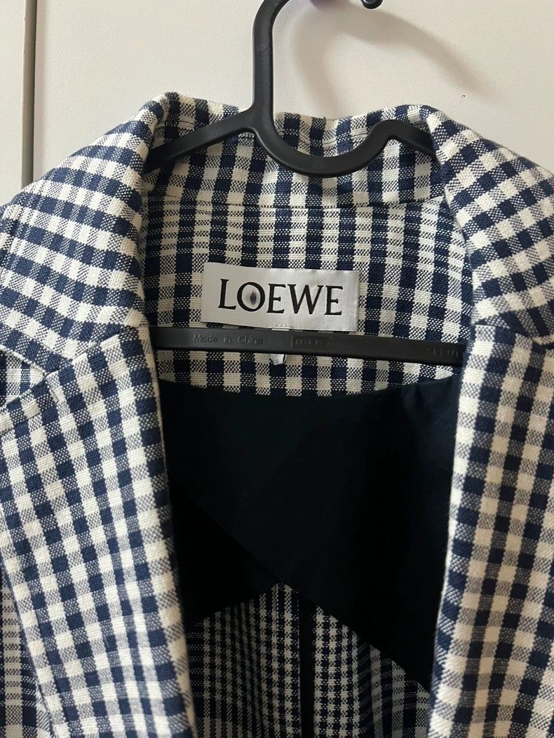 Loewe LOEWE Plaid linen coat Size XS / US 0-2 / IT 36-38 - 6 Thumbnail