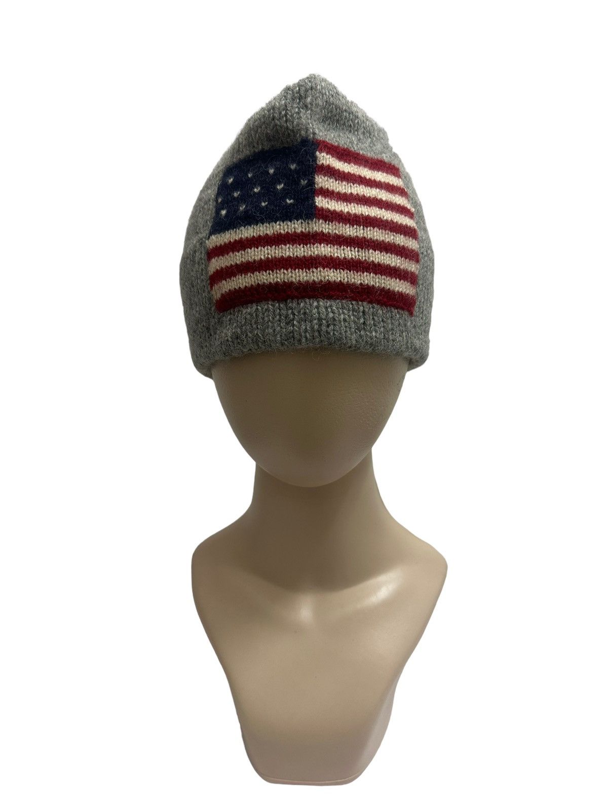 image of Polo Ralph Lauren Polo Sport Ralph Laurent Usa Flag Beanie in Grey, Men's