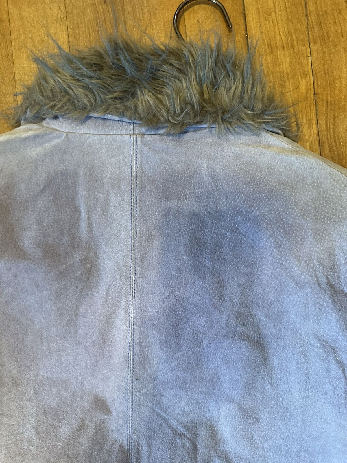 Vintage Outbrook Jacket w Blue Fur Size L / US 10 / IT 46 - 12 Thumbnail