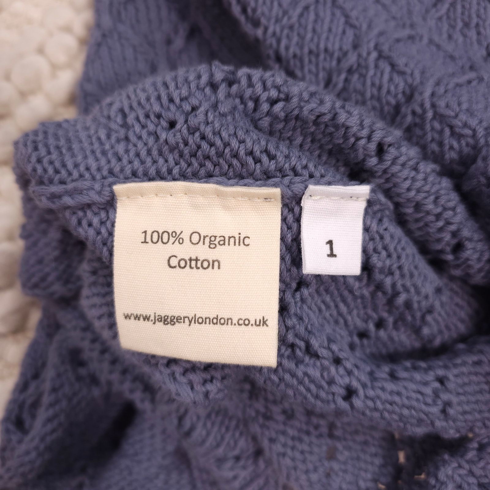 Other Jaggery London Organic Cotton Sweater Blue Sz 1 Size S / US 4 / IT 40 - 7 Thumbnail