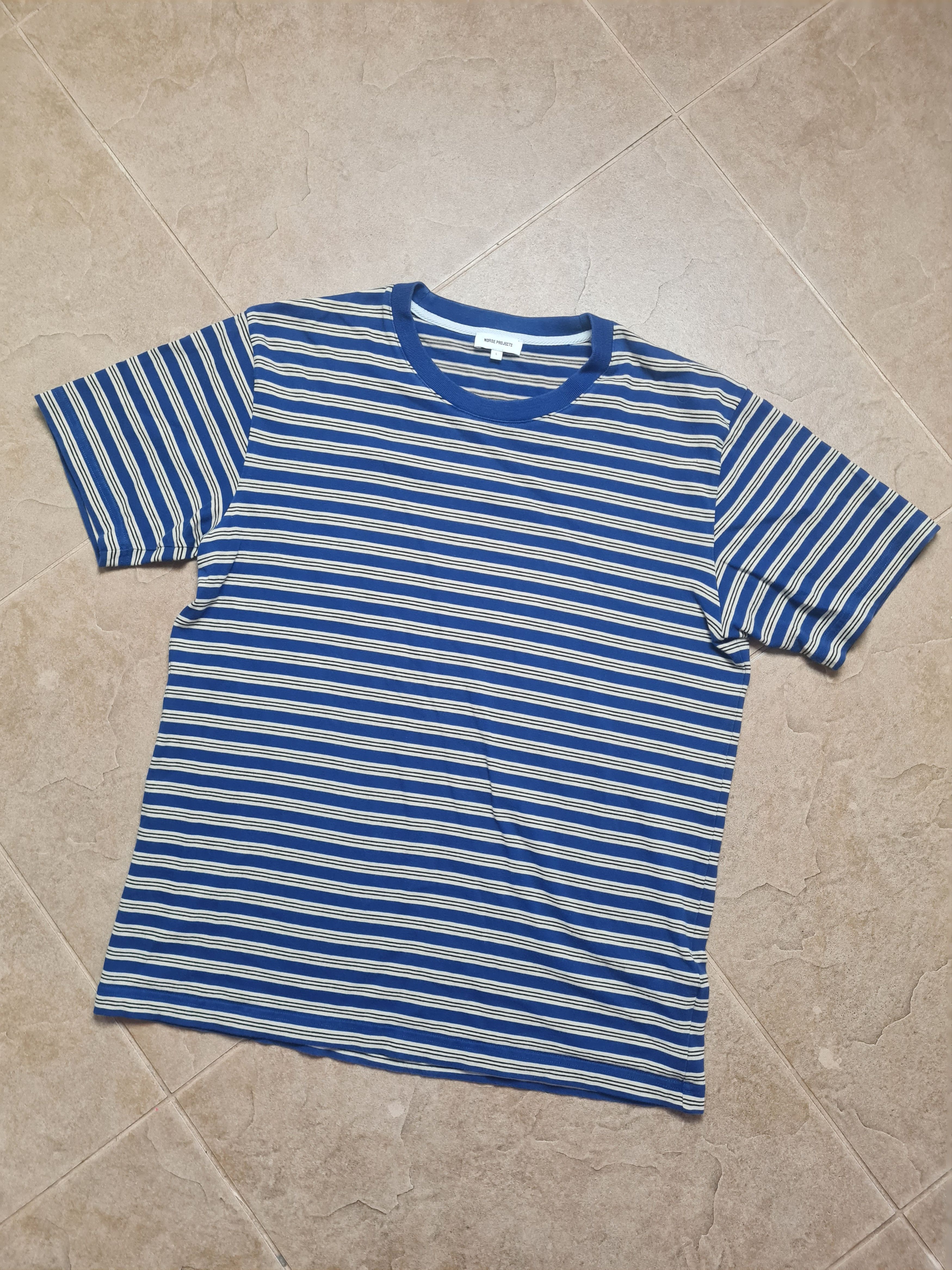 Norse Projects T-SHIRT Norse Projects Johannes Nautical Stripe Oranic Sz L Size US L / EU 52-54 / 3 - 8 Thumbnail