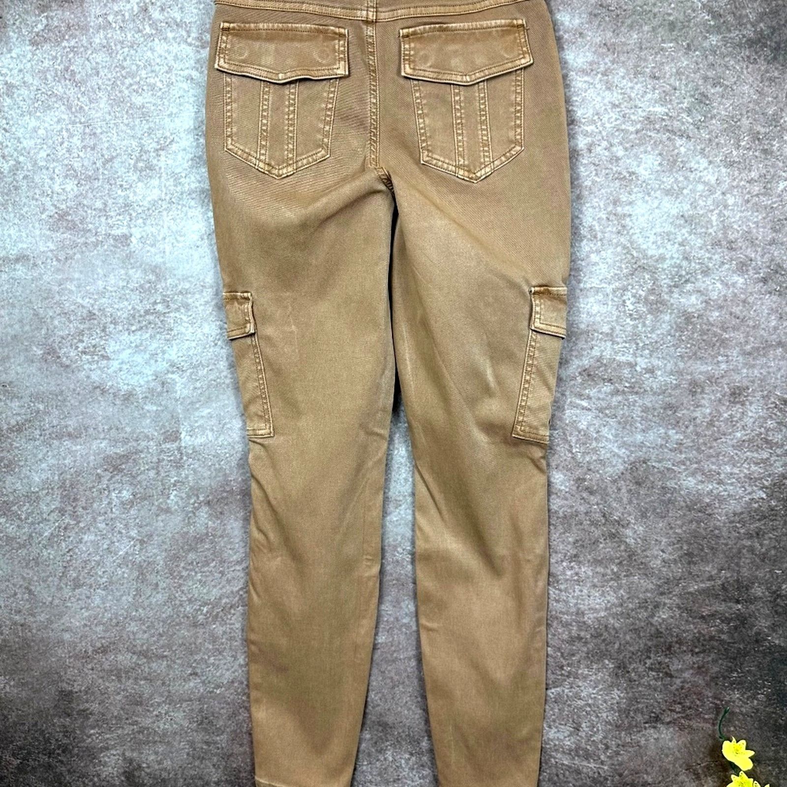 Spanx Spanx Stretch Twill Ankle Cargo Pants Honey Glow M (6/8) Size 29" - 10 Thumbnail