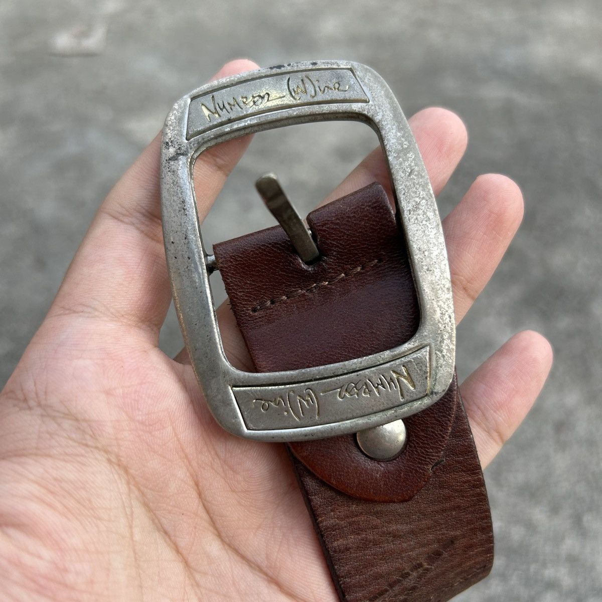 Kapital Vintage Number Nine leather belt Size ONE SIZE - 14 Thumbnail