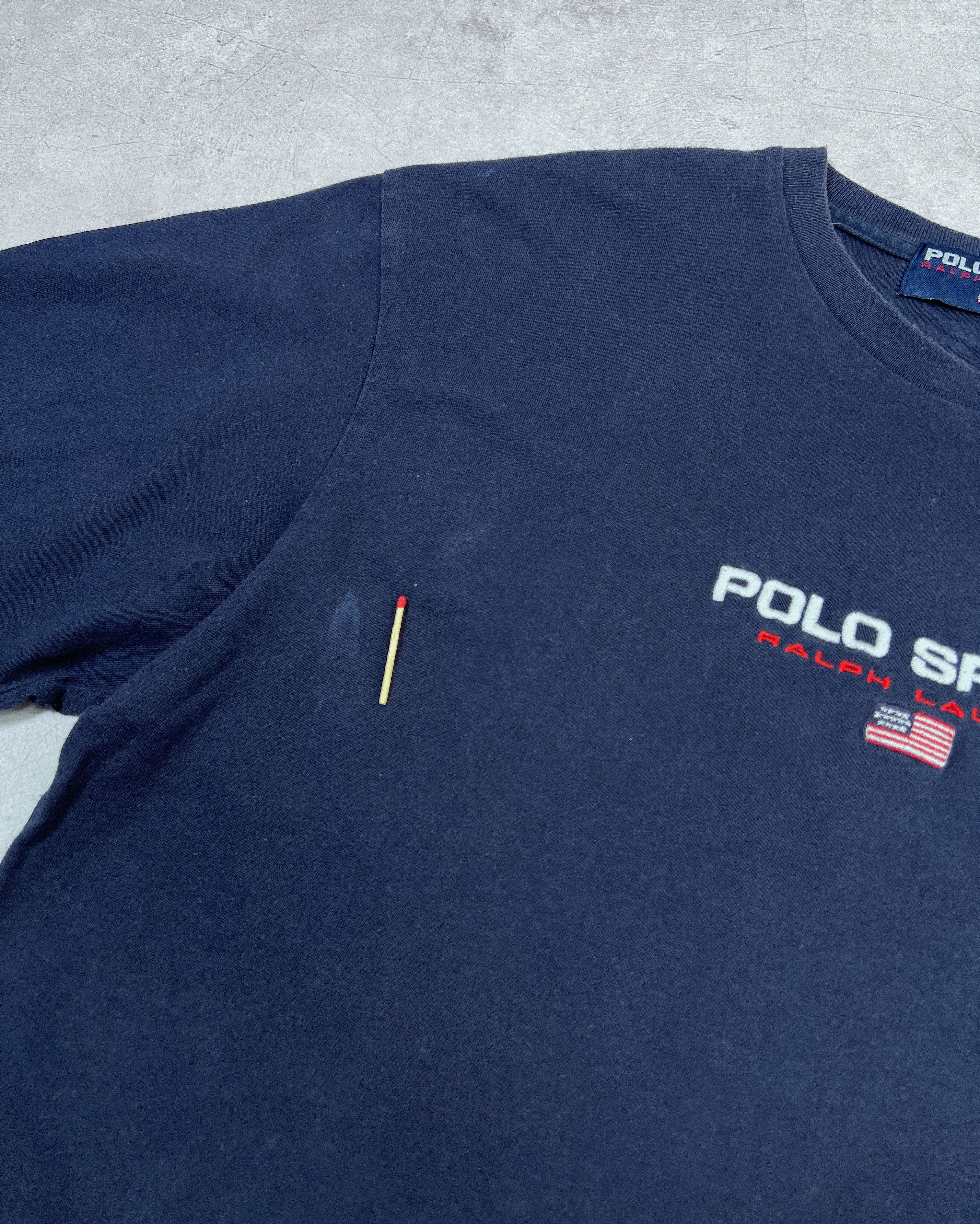 Polo Ralph Lauren × Vintage Vintage Polo Sport T-Shirt LS Ralph Lauren Size US S / EU 44-46 / 1 - 8 Thumbnail
