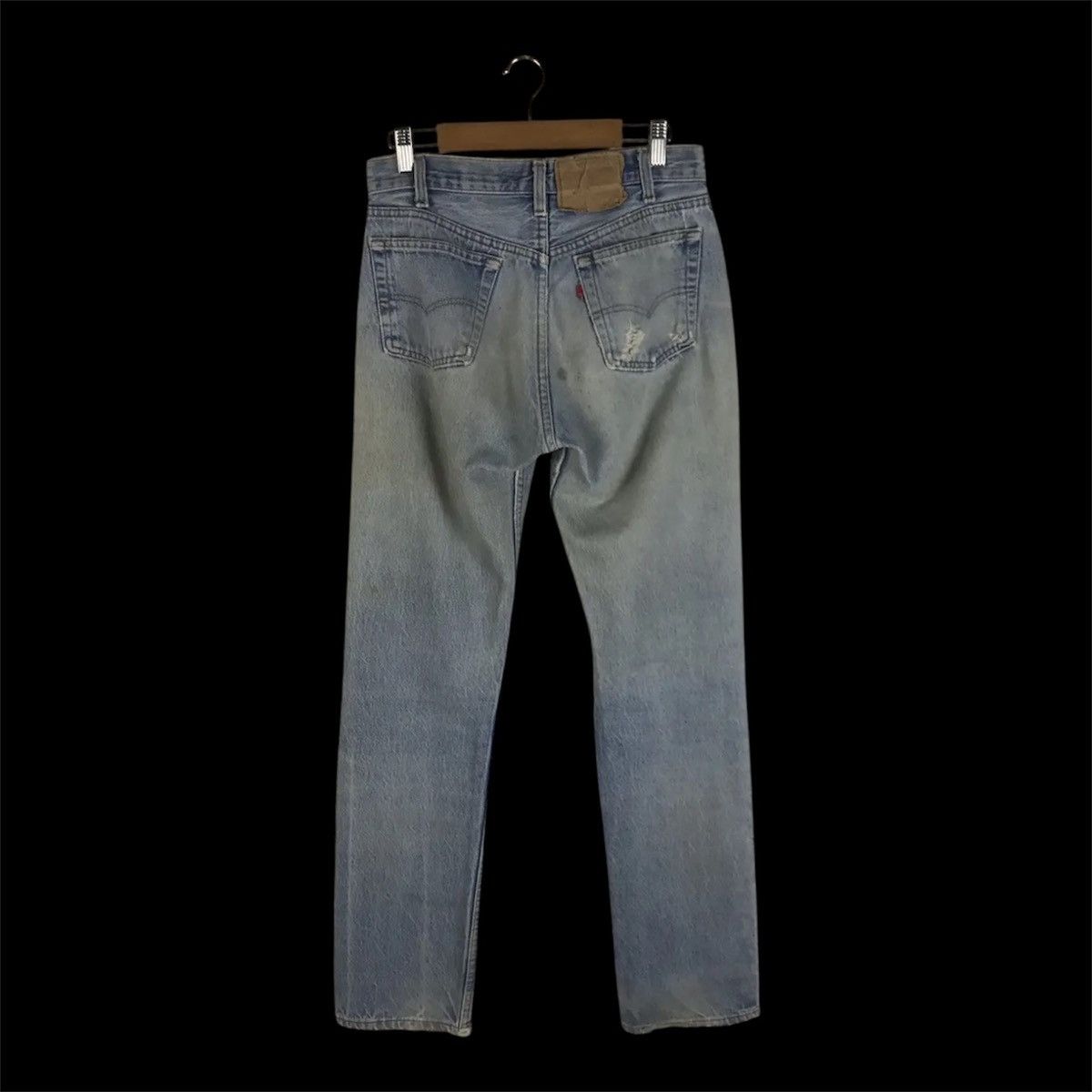 Levi's Thrashed Vintage 80s Levi’s 501 Denim Jeans Made in USA Size US 29 - 2 Thumbnail