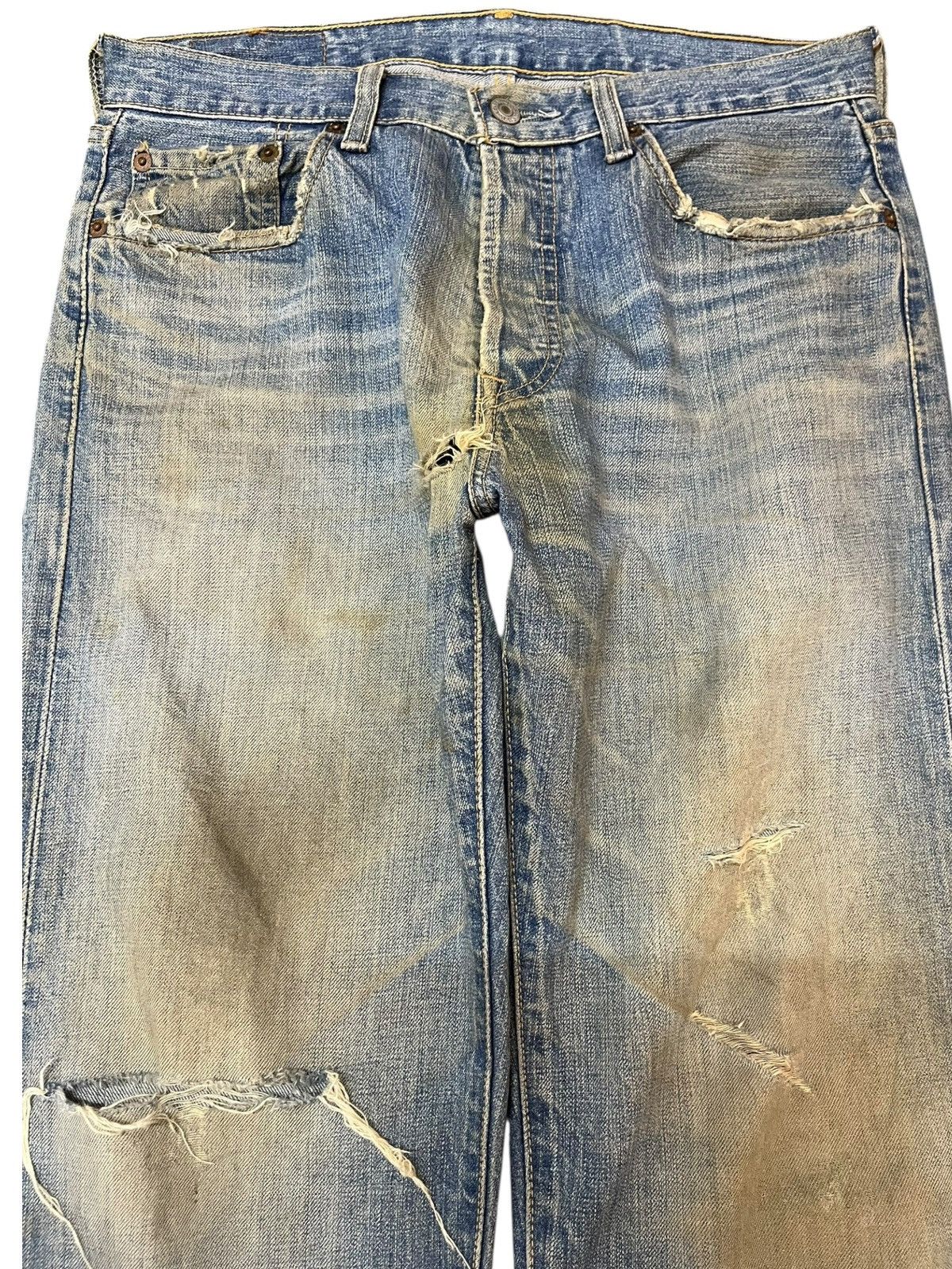 Levi's Vintage Clothing Vintage Levi’s 501 Mudwash Grunge Distressed Denim Size US 30 / EU 46 - 2 Thumbnail
