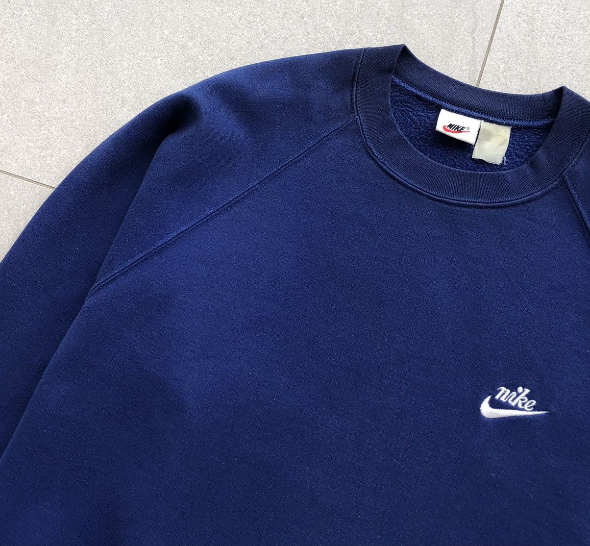 Vintage 90s Nike Embroidered Rare Logo Crewneck