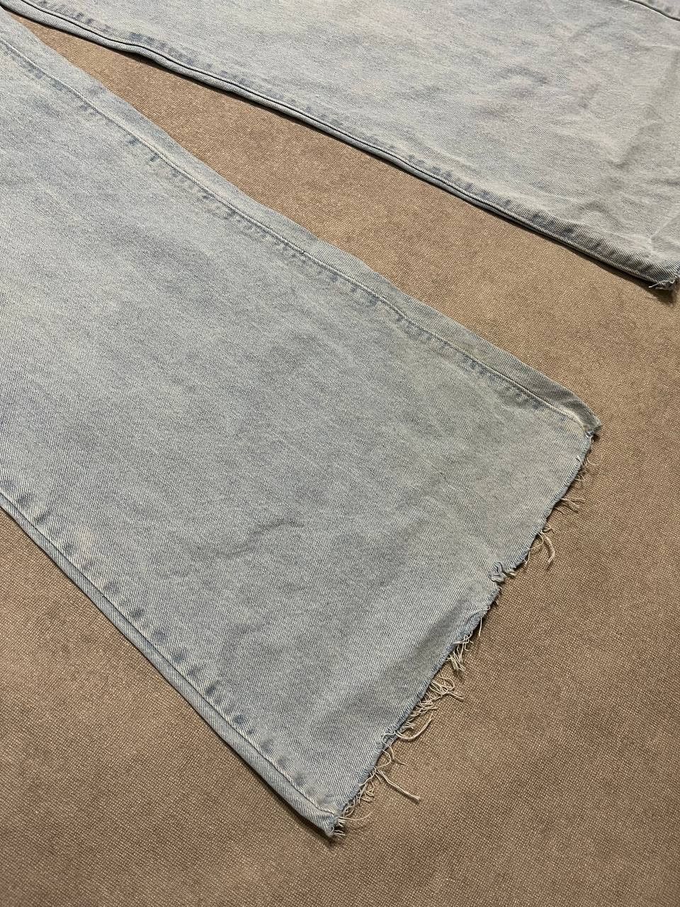 Shein Women`s Crazy Flared Blue Distressed Jeans Denim Shein Sz 28 Size 28" / US 6 / IT 42 - 5 Thumbnail