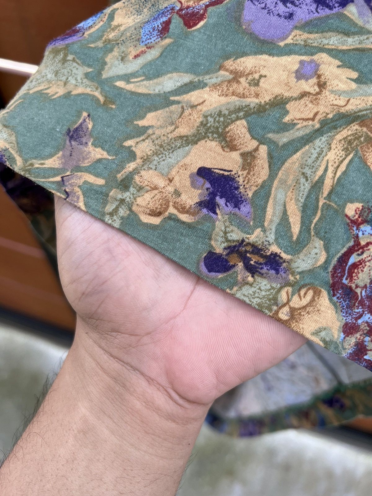 Balenciaga × Vintage Vintage Balenciaga Floral Shirt Size US M / EU 48-50 / 2 - 5 Thumbnail