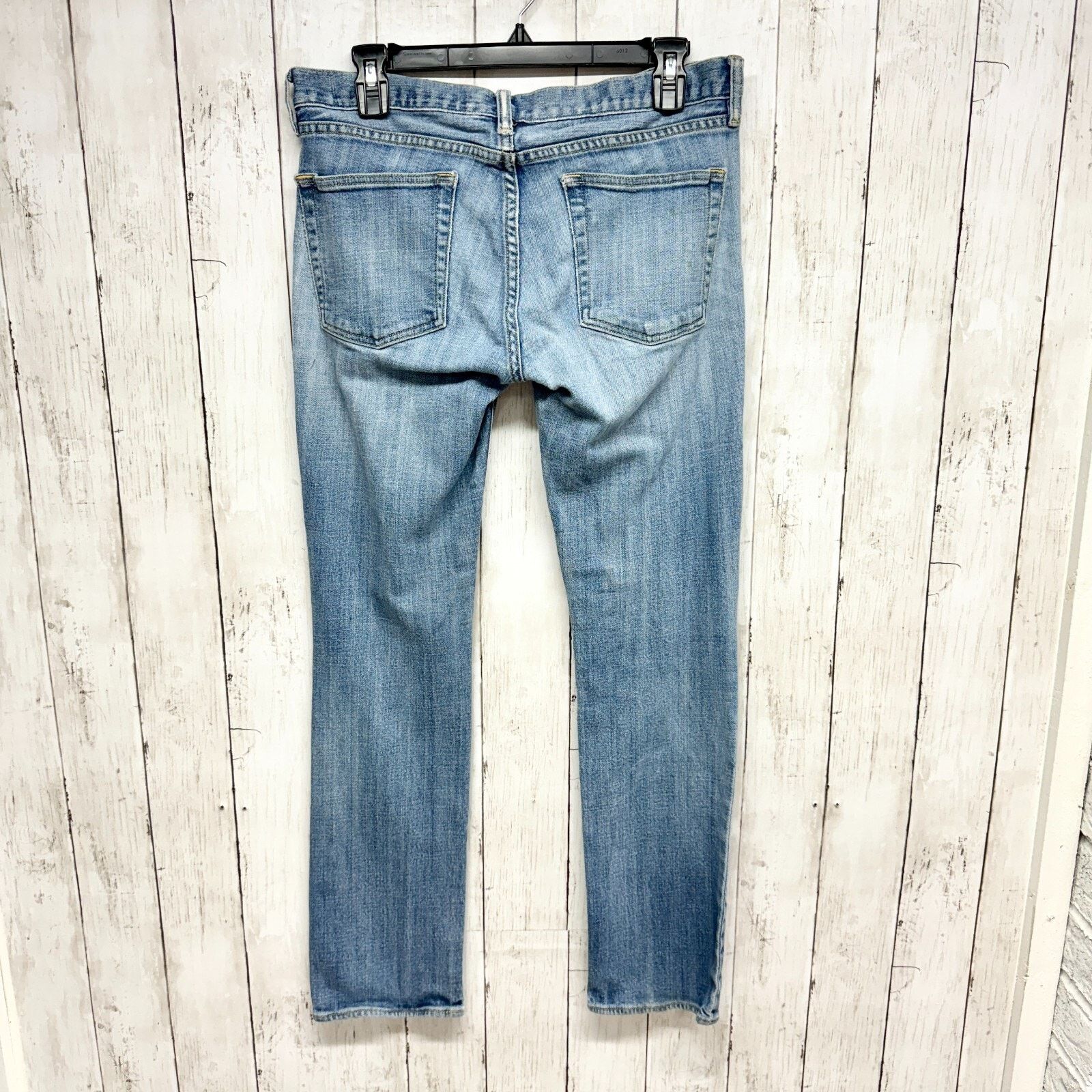 J.Crew Y2K J. Crew Jeans Size 30 Light Wash Stretch Slim Straight Size 30" / US 8 / IT 44 - 9 Thumbnail