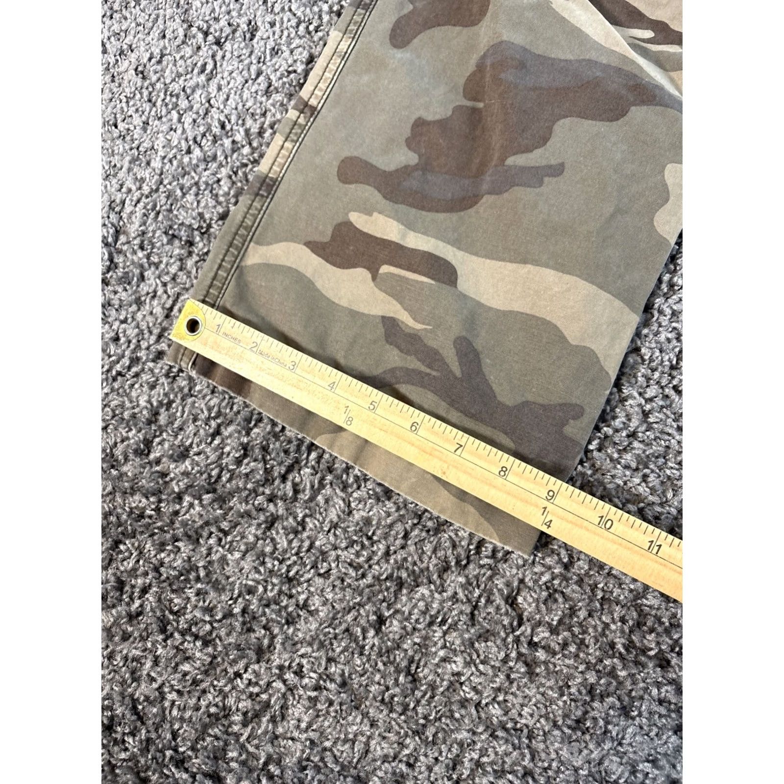 Mossimo VINTAGE Mossimo Pants Cargo Wide-Leg Baggy 34x32 Mens Brown Camouflage Canvas Cotton Ramie Cargo Pocket Y2K Size US 34 / EU 50 - 3 Thumbnail