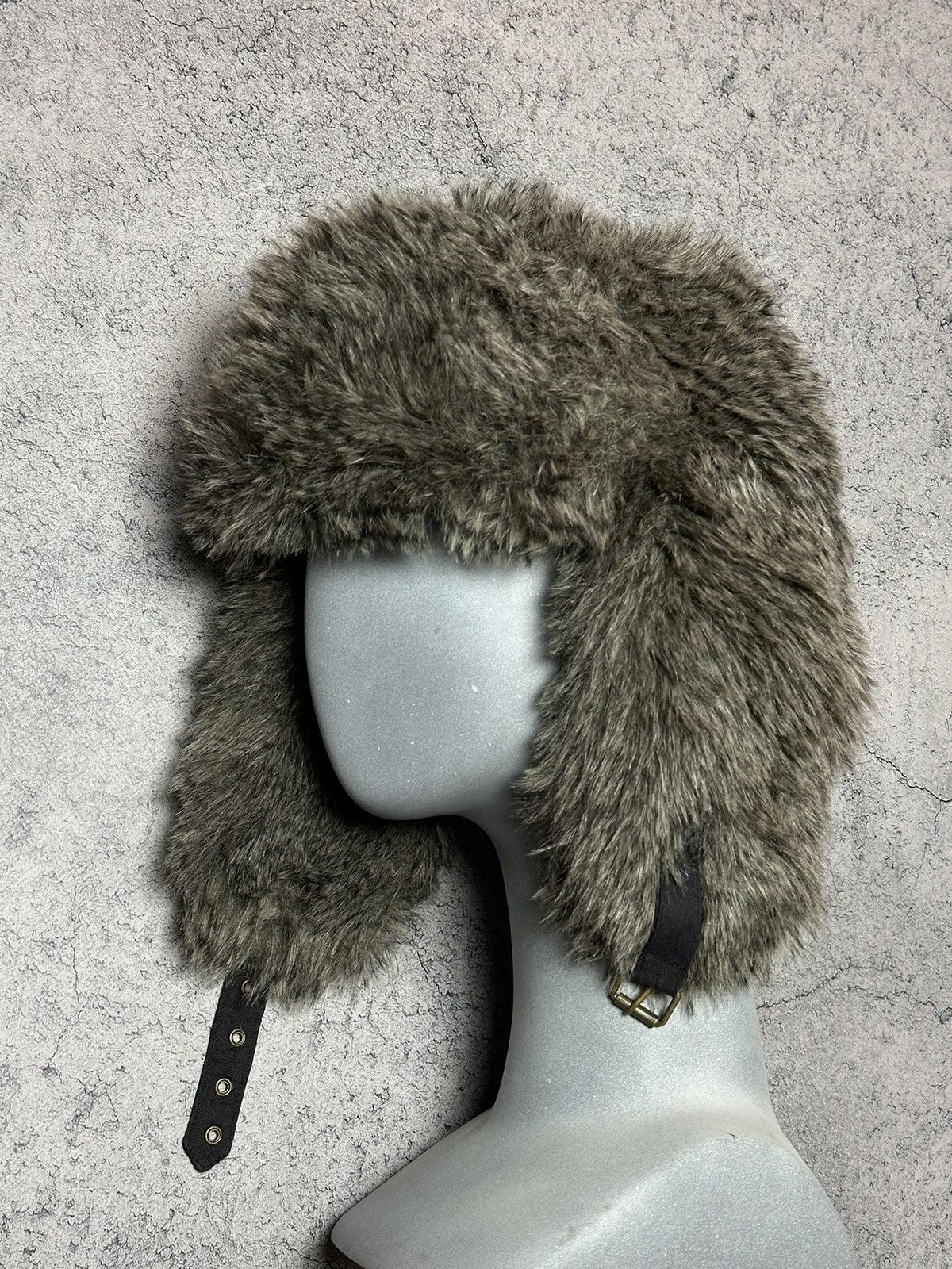 Hysteric Glamour Vintage Y2K Fuzzy Ushanka Beanie Hat Mohair Faux Fur Size ONE SIZE - 2 Thumbnail