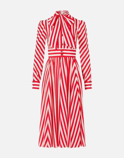 Dolce & Gabbana o1y0825 Midi Dress in Red/White Size S / US 4 / IT 40 - 1 Thumbnail