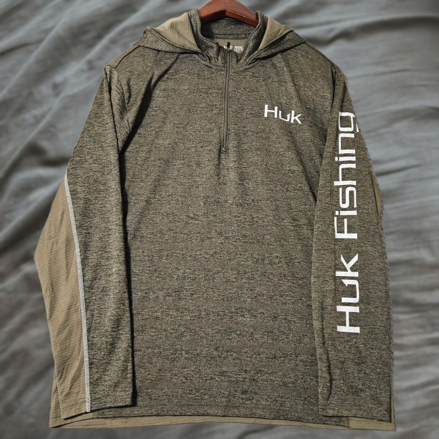 Vintage Huk Icon X Cold Front Hoodie Pullover Size Medium Green Men's Size US M / EU 48-50 / 2 - 1 Thumbnail