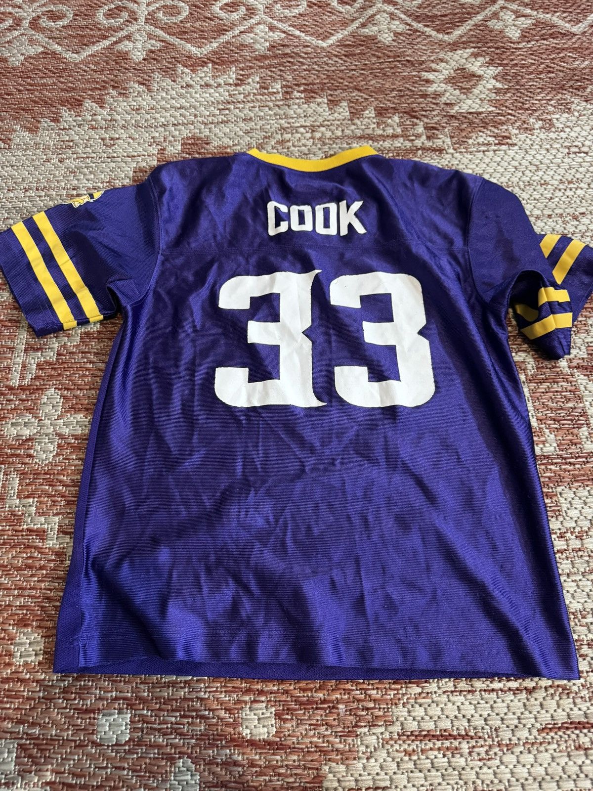 NFL Minnesota Vikings Kids Jersey Sz YM 8-10 Cook Puprle Size US XXS / EU 40 - 3 Thumbnail