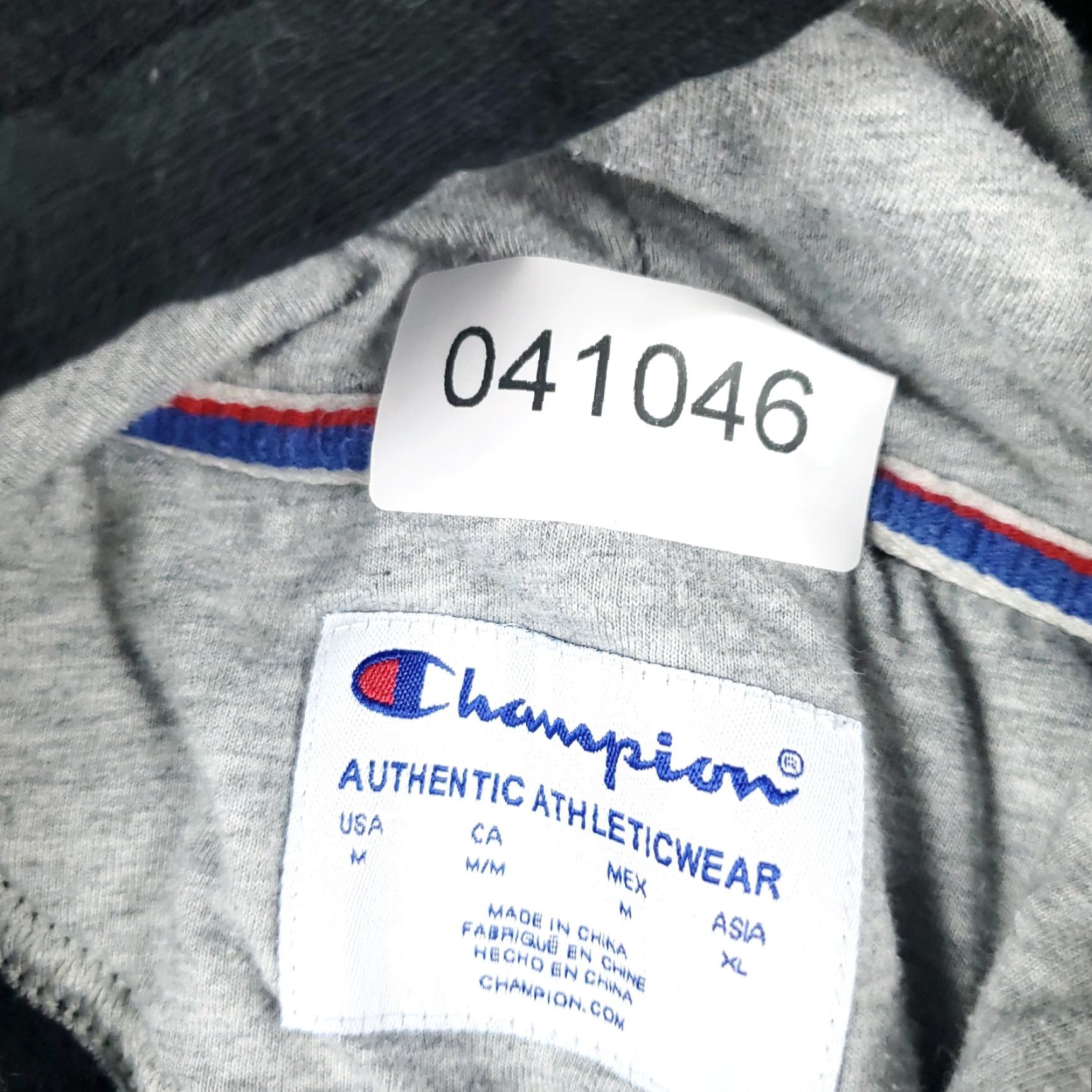 Champion Vintage Champion Men's Medium Pullover Hoodie Sweater Black Casual Knit Logo Zipper Size US M / EU 48-50 / 2 - 8 Thumbnail