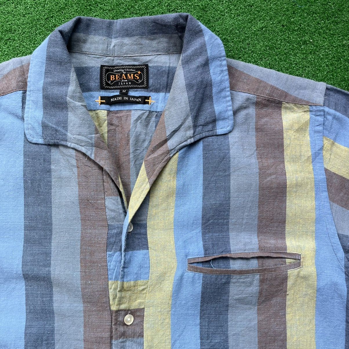 Beams Plus Beams Plus Short Sleeve Italian Collar Stripe Shirt Size US M / EU 48-50 / 2 - 2 Thumbnail