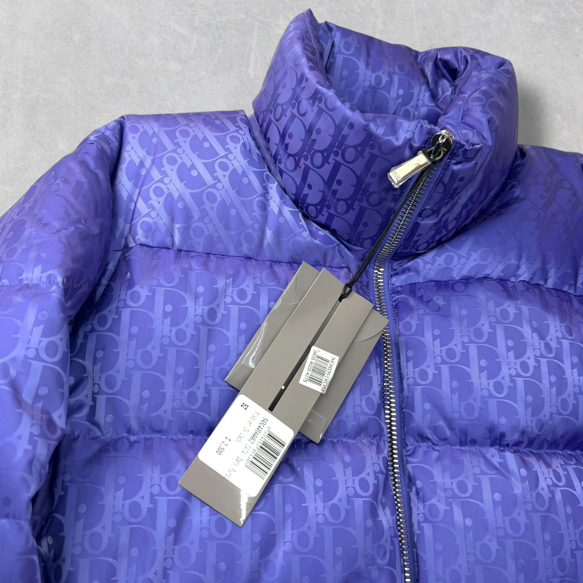Dior Dior Oblique Purple Down Jacket 52 (L) Size US L / EU 52-54 / 3 - 3 Thumbnail