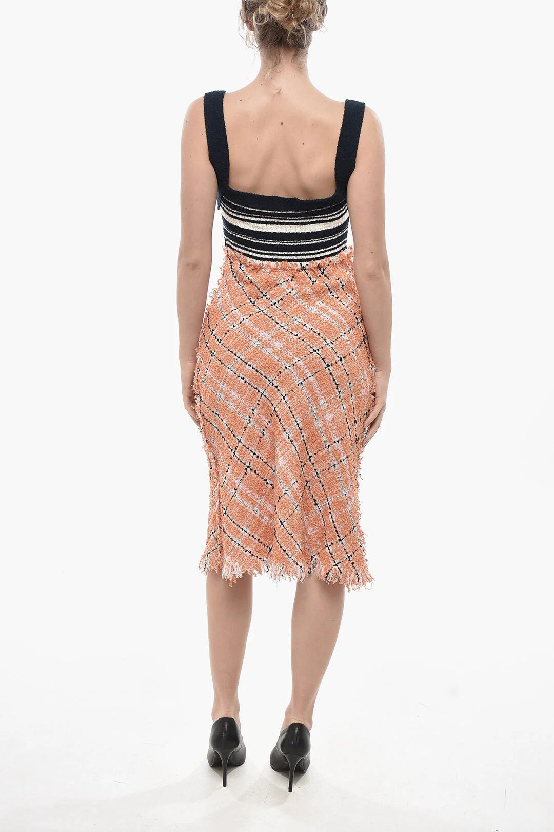Marni og1mm0326 Midi Tweed Sheath Dress in Multicolor Size M / US 6-8 / IT 42-44 - 2 Thumbnail
