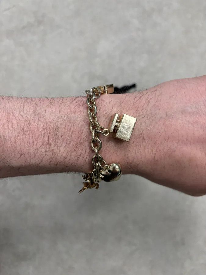 Dolce & Gabbana Dolce & Gabbana Gold Plated Charms Bracelet Size ONE SIZE - 4 Thumbnail