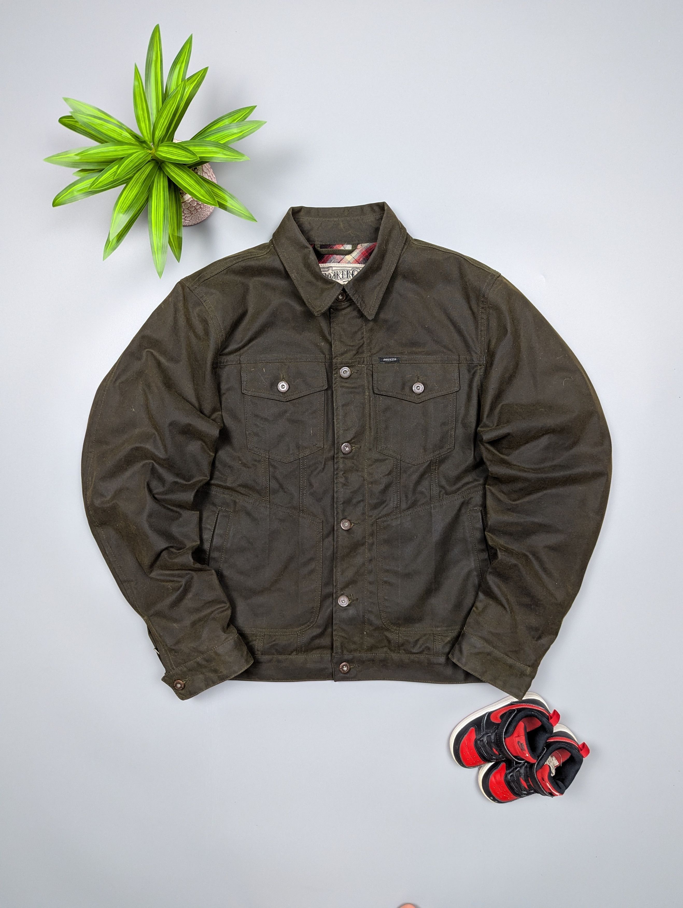 ROKKER Brown Waxed Moto Jacket M/L Waterproof Biker