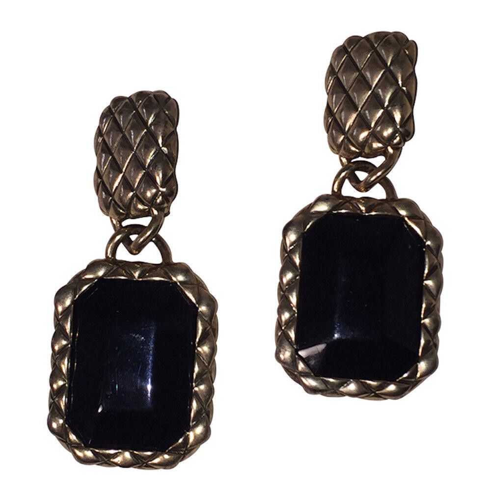 Valentino LesBernard for Valentino Simulated Black Onyx Basket Earring Size ONE SIZE - 1 Thumbnail