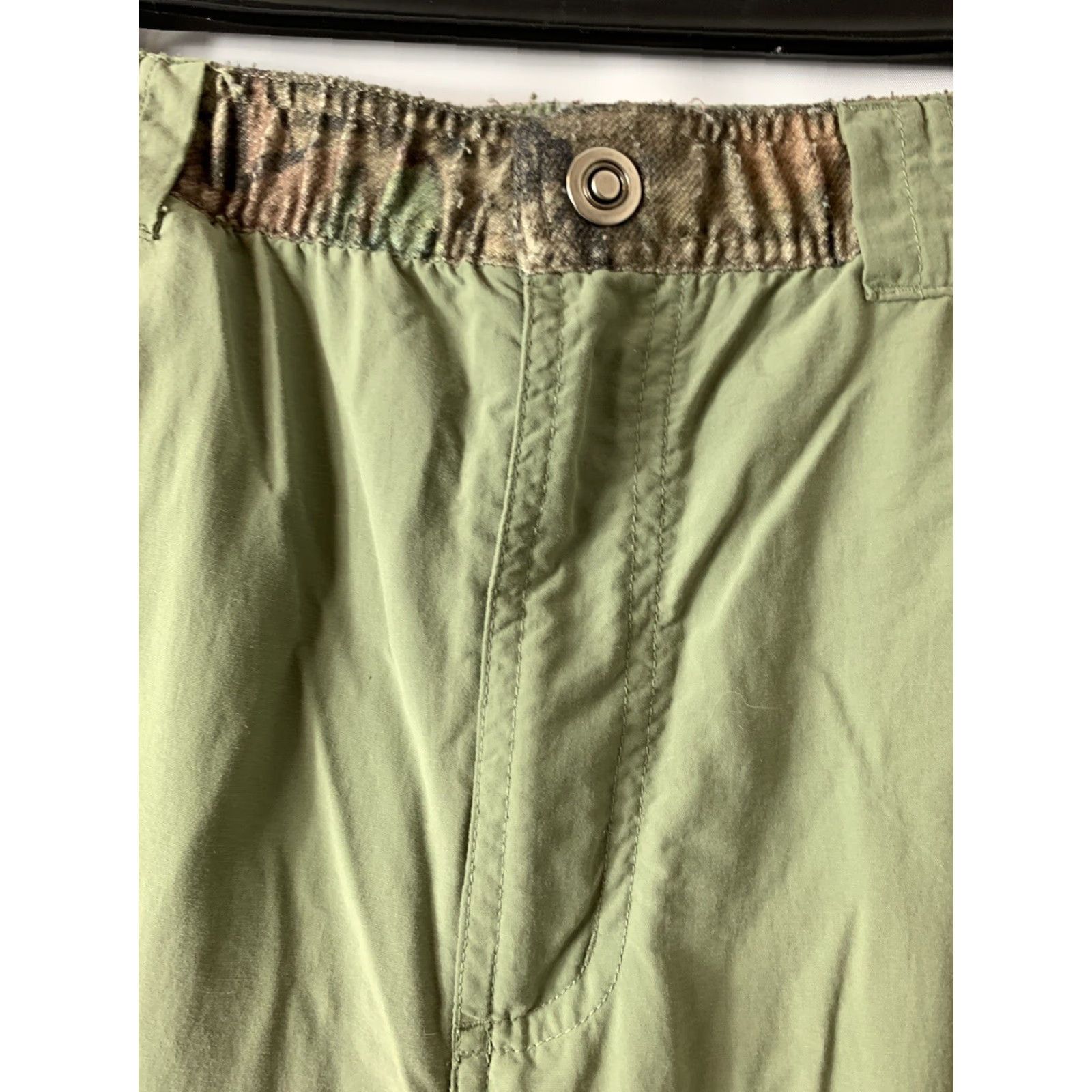 Habitat Habit Mens Pants Cargo Nylon Green Camo Large Outdoors Solar Factor 30+ 32in Inseam Size US 33 - 3 Thumbnail
