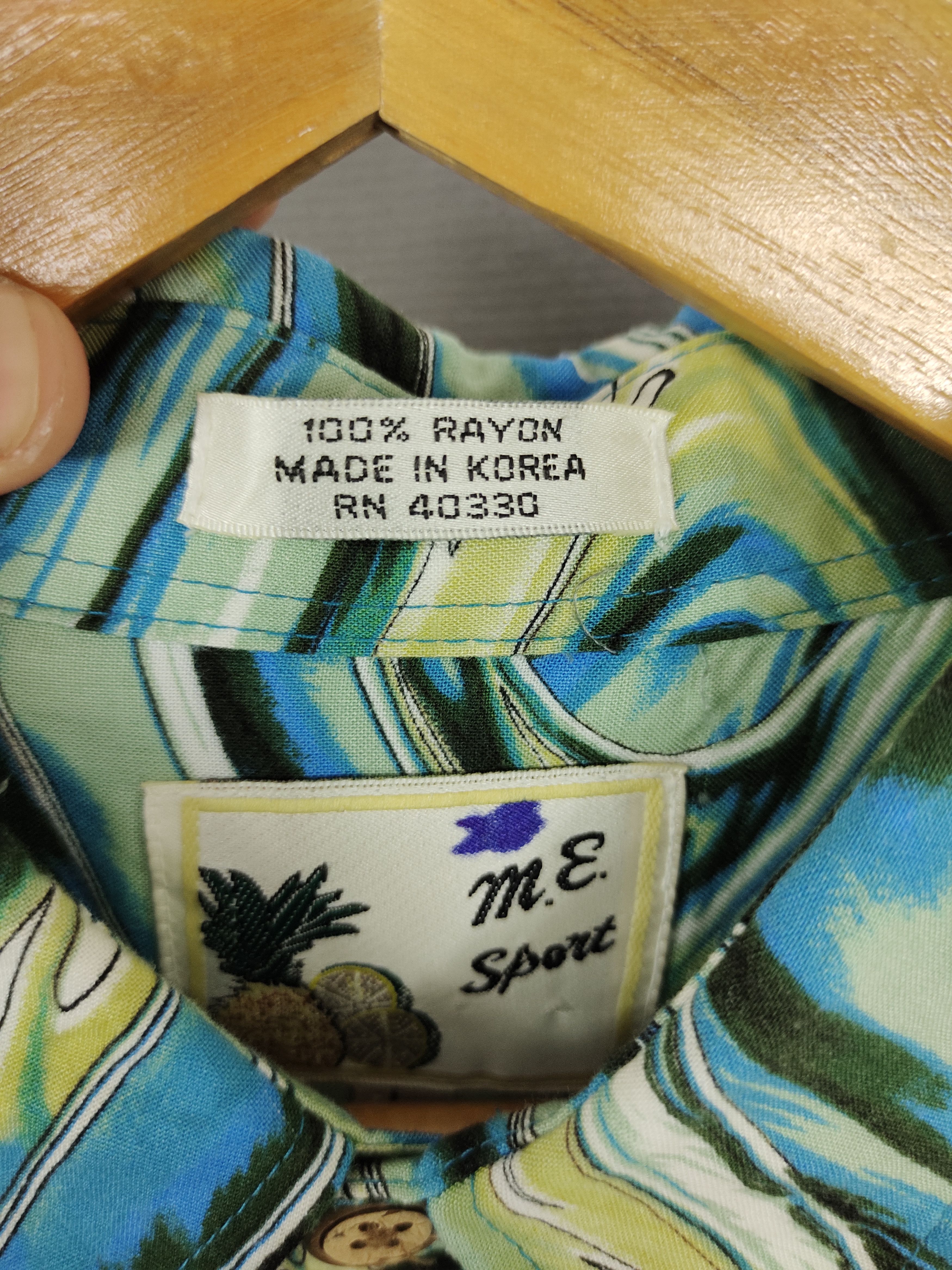 Hysteric Glamour 1990s M.E Sport Abstract Fractal Oversize Hawaiian Shirt Size US L / EU 52-54 / 3 - 12 Thumbnail