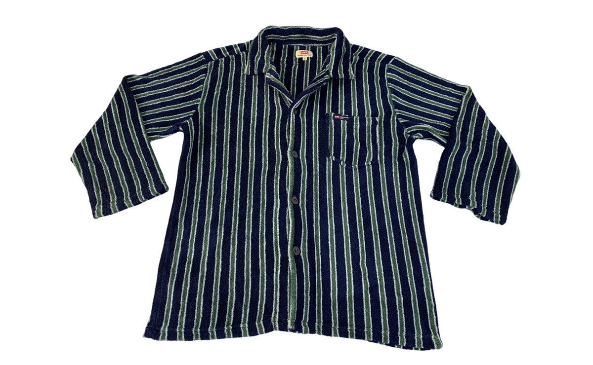 Edwin Edwin Int Over The Stripes Fluffy Shirt Terry Cloth Size US M / EU 48-50 / 2 - 1 Thumbnail