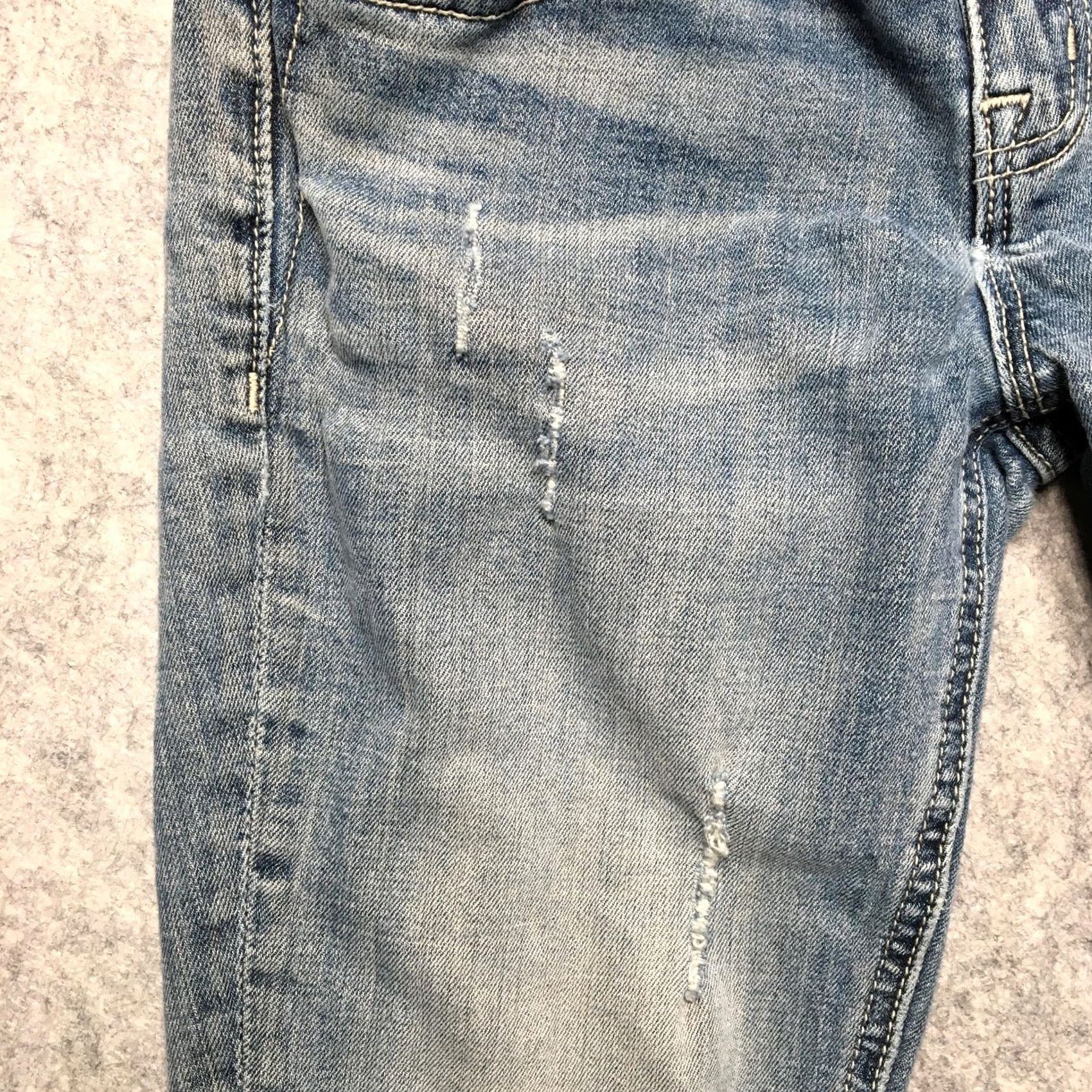Miss Me VINTAGE Miss Me Jeans Womens 25 Blue Mid Rise Ankle Skinny Embroidered Stretch Size 42" / US 20 - 4 Thumbnail