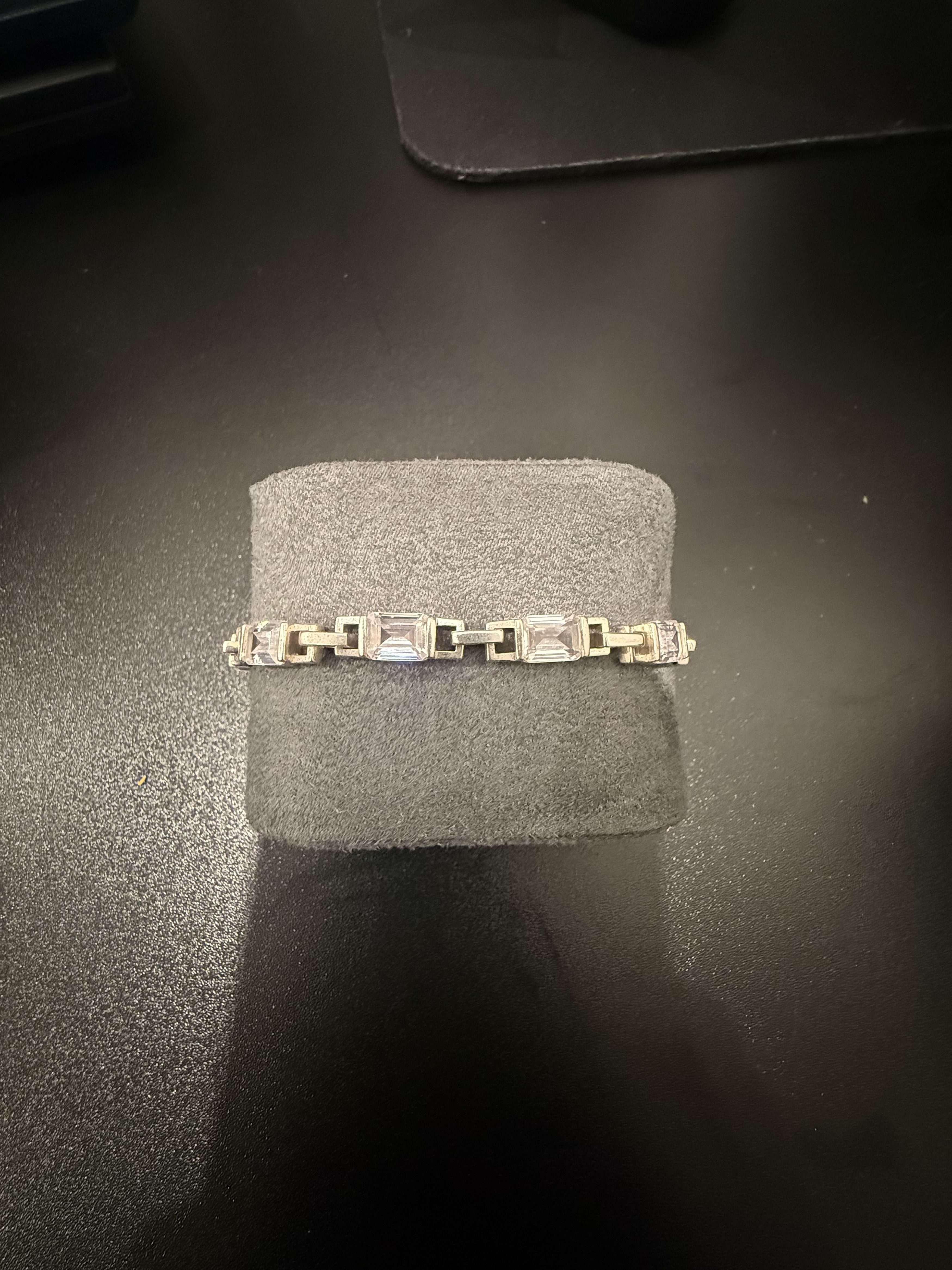 Other Hatton Labs Silver & White Uncuffed Bracelet (Size L) Size ONE SIZE - 1 Thumbnail