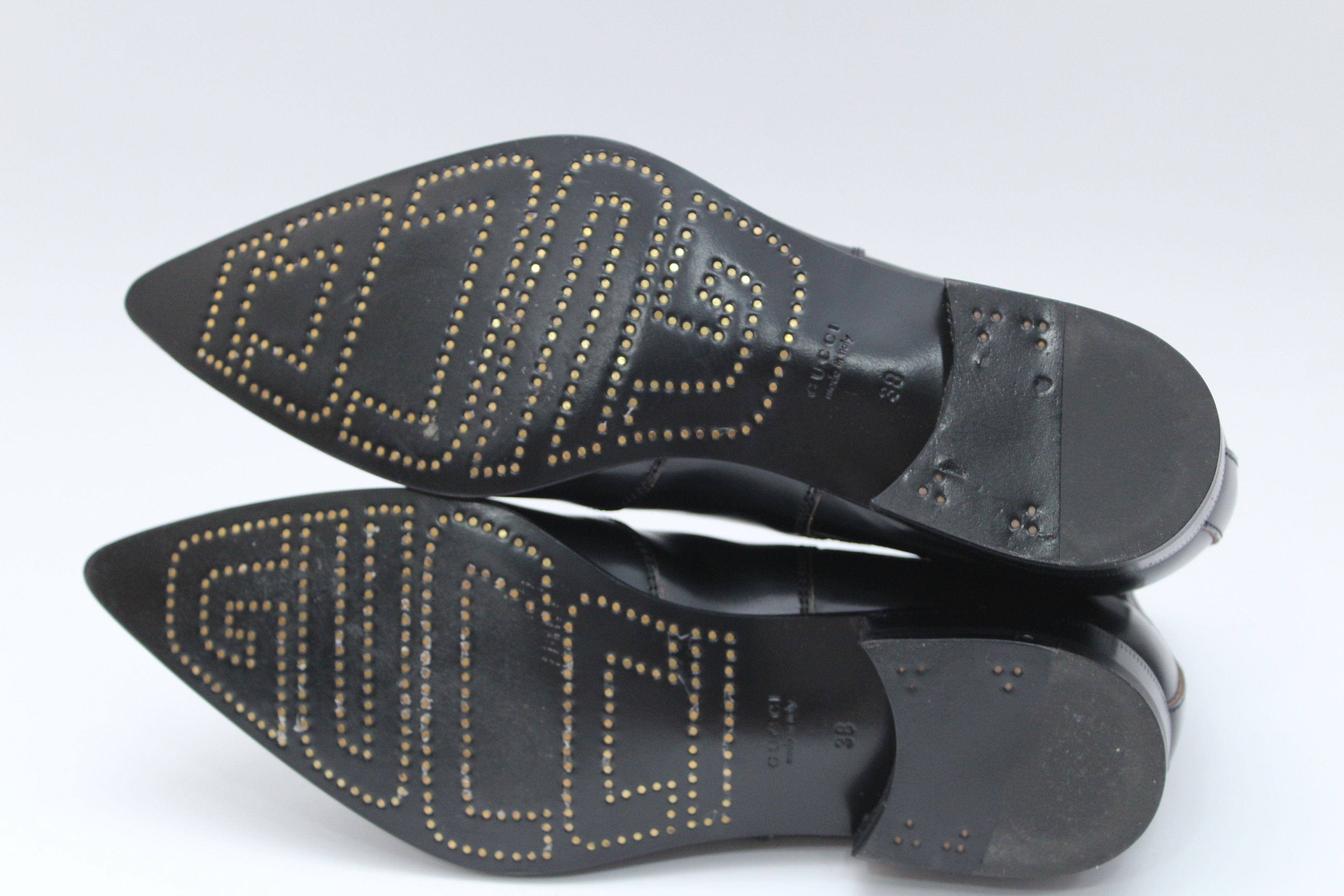 Gucci Gucci Buckled Leather Ankle Boots Womens Sz 38 Made In Italy Size US 8 / IT 38 - 6 Thumbnail