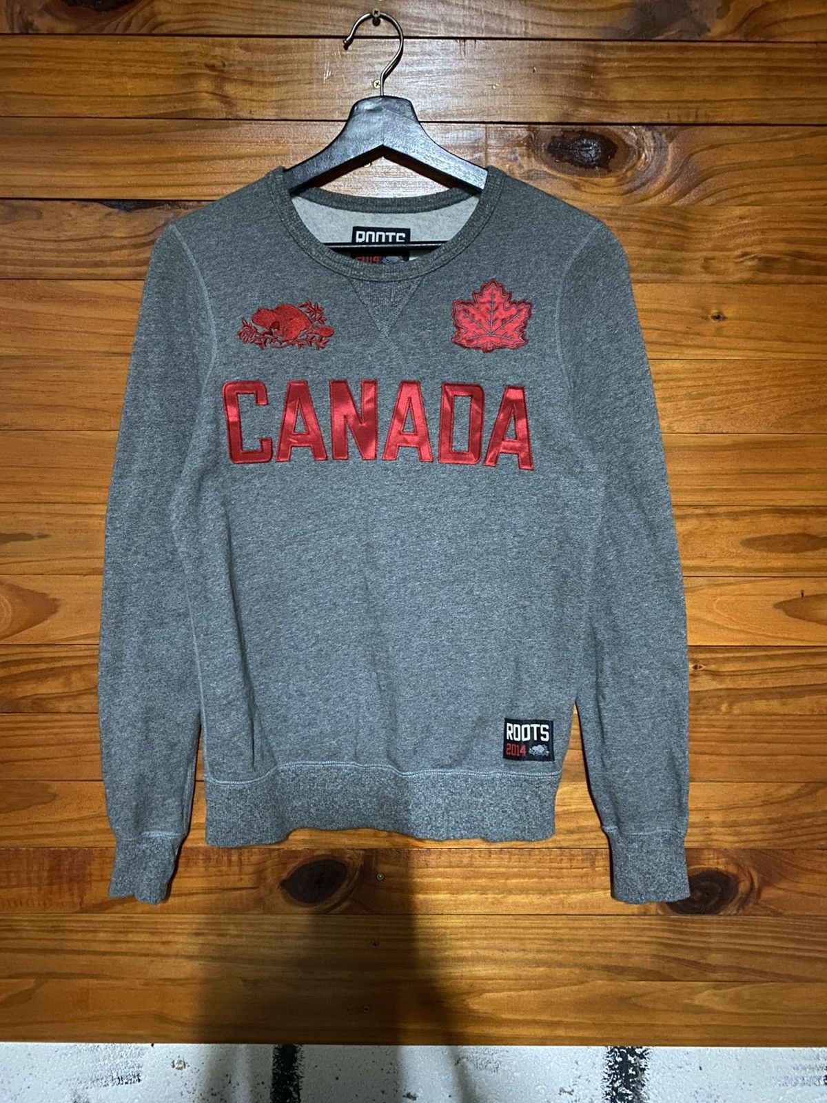 Roots Roots 2014 Canada Grey Crewneck Sweatshirt – Unisex Vintage Size US XS / EU 42 / 0 - 3 Thumbnail