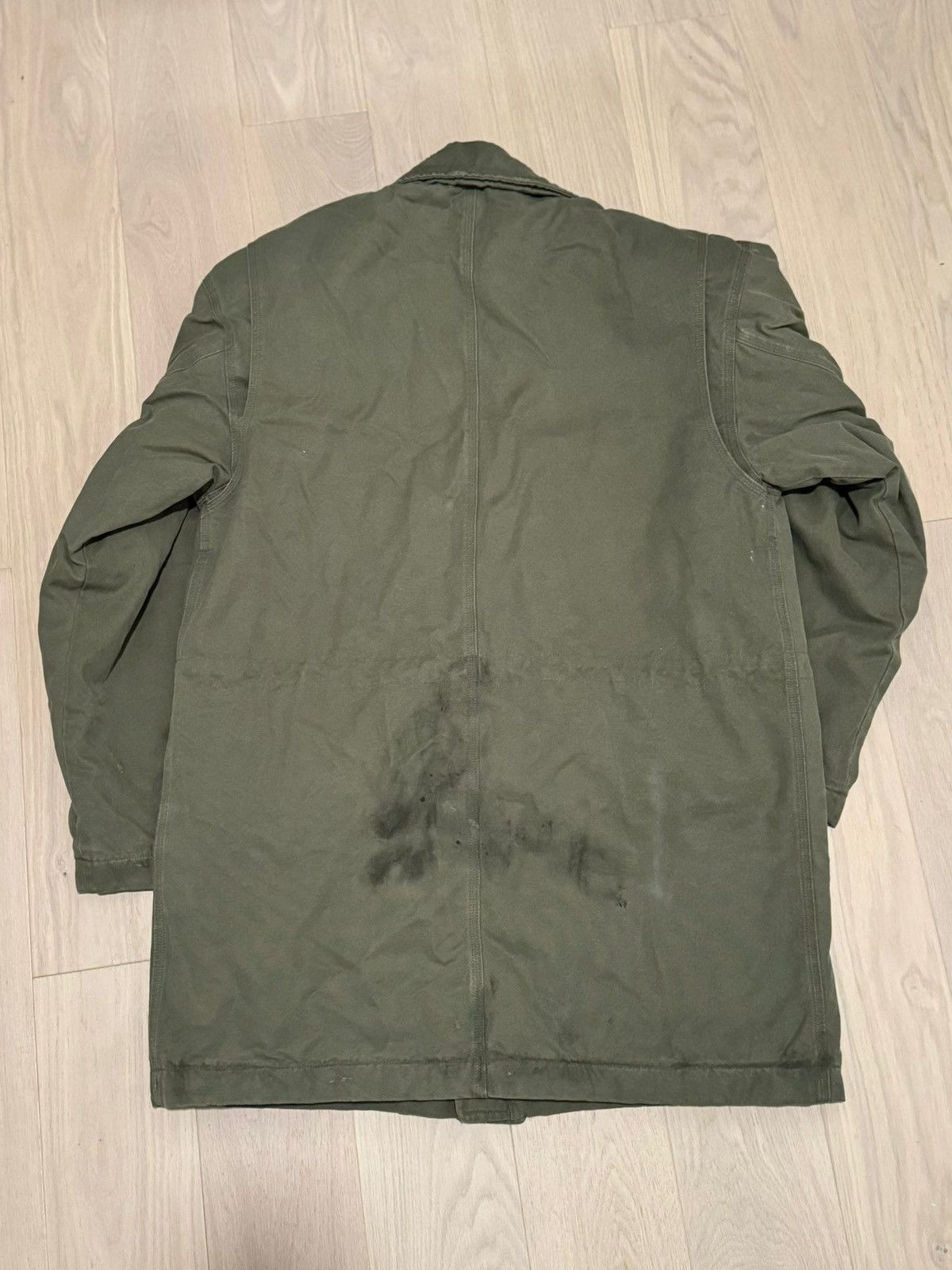 Balenciaga 💥$6.5K VALUE💥 Distressed Cotton-Canvas Coat Size US XL / EU 56 / 4 - 12 Thumbnail