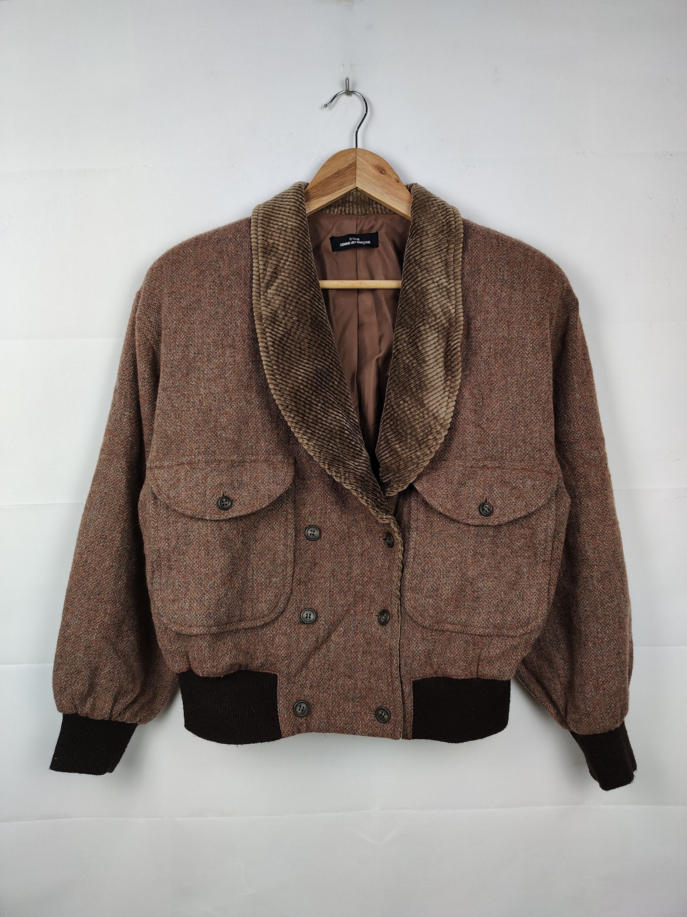 Comme des Garcons × Designer Tricot Comme des Garçons AD2003 Stylish Wool Jacket Size S / US 4 / IT 40 - 1 Thumbnail