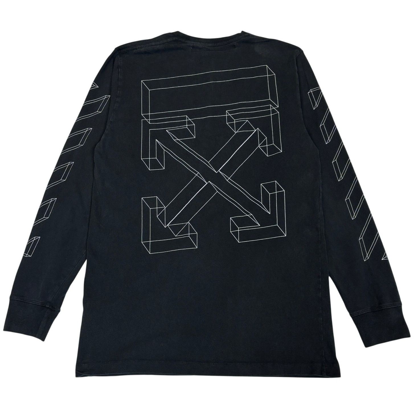 Off-White Off White 3D Stencil Arrow Long Sleeve Tee Shirt Men's XL Size US XL / EU 56 / 4 - 1 Thumbnail