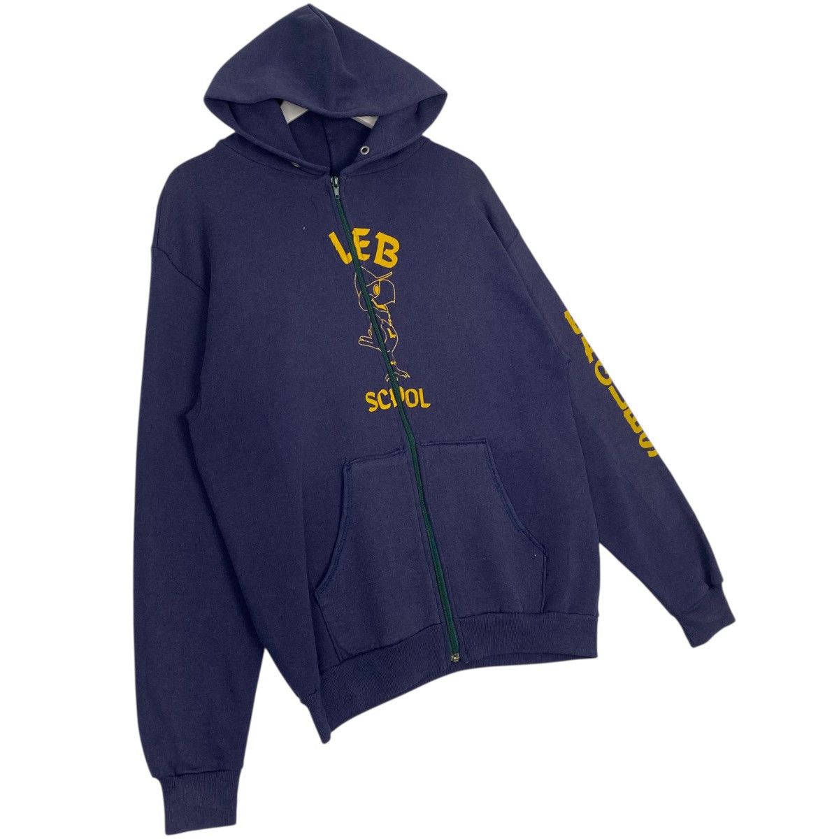 Other Vintage 90s Custom Full Zip Hoodie Sweater Navy Blue Size US M / EU 48-50 / 2 - 3 Thumbnail