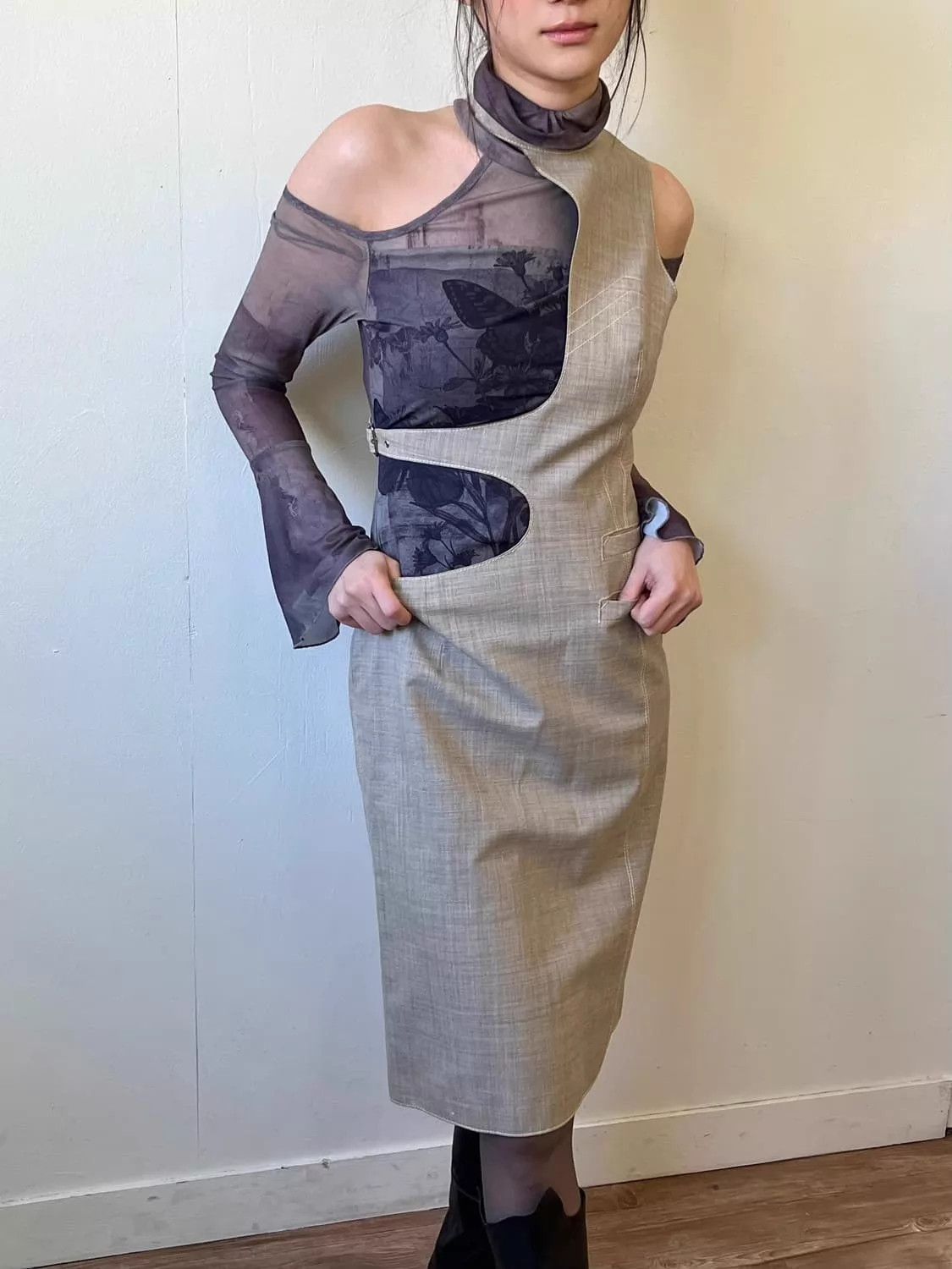 Jean Paul Gaultier Jean Paul Gaultier Vintage Deconstructed A-Garde Dress Size S / US 4 / IT 40 - 2 Thumbnail