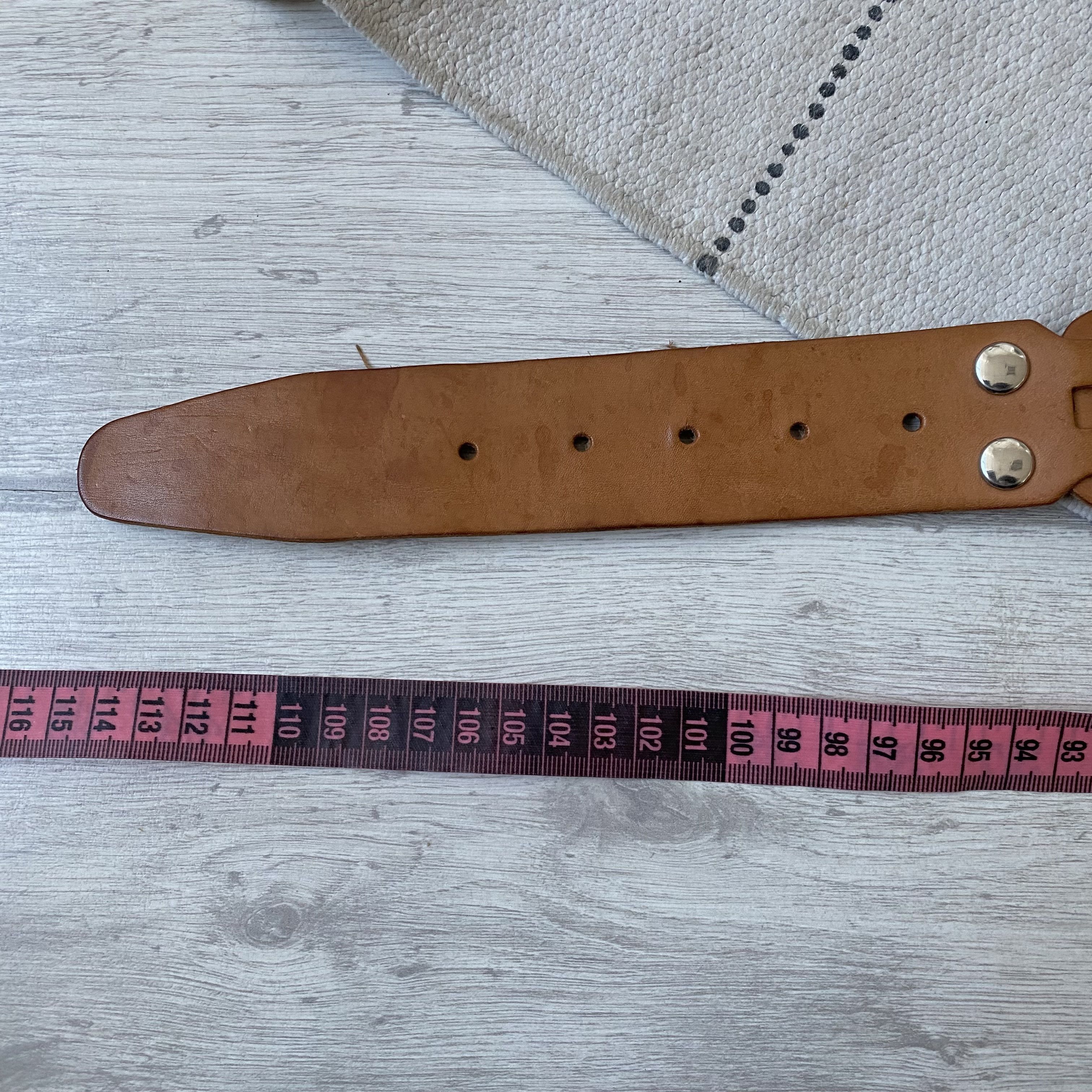 Cowboy Equipment Vintage Y2K leather belt american western style Size 36 - 8 Thumbnail