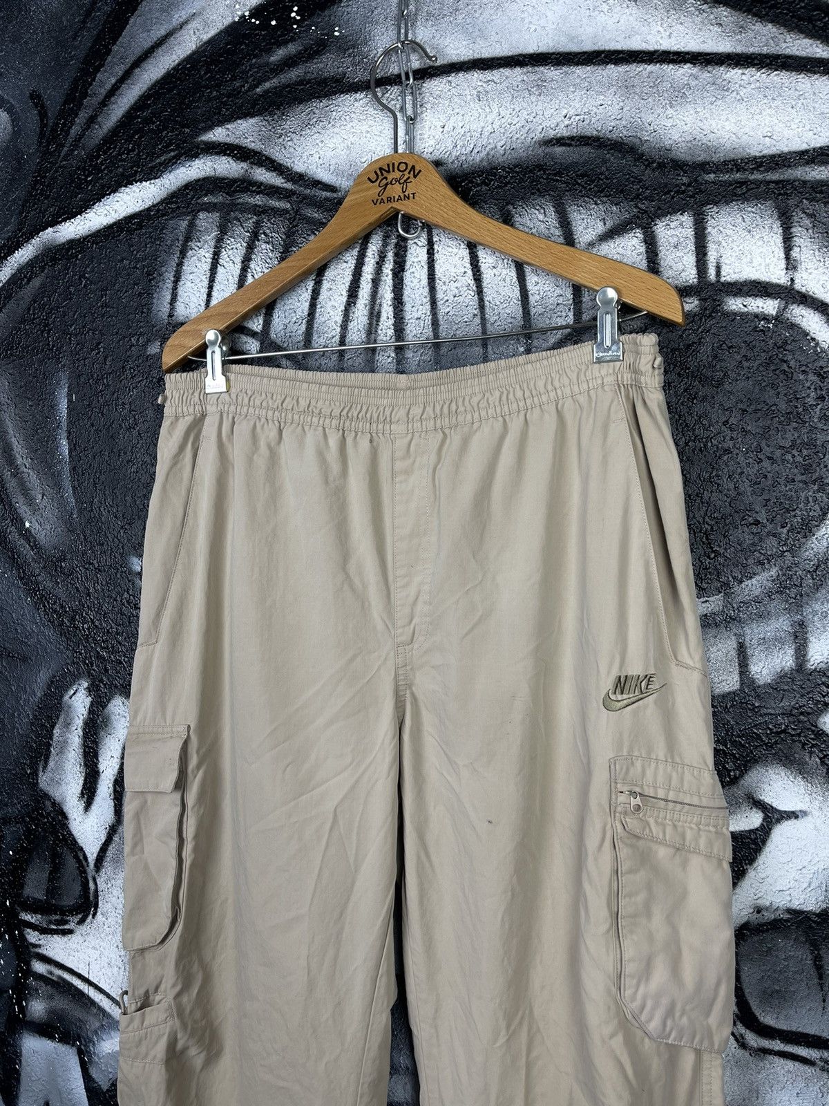 Nike × Vintage Y2K Nike Beige Cargo Pants Men’s Size L Size US 34 / EU 50 - 4 Thumbnail