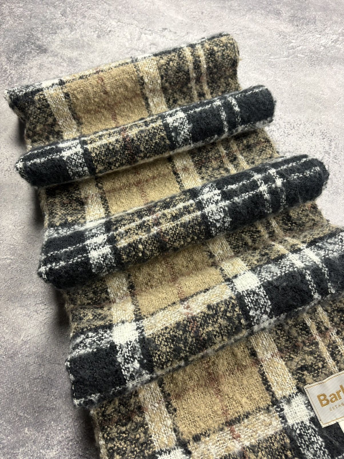 Barbour BARBOUR Hype Checkered Polyester Scarf Rare Streetwear Y2k Size ONE SIZE - 7 Thumbnail