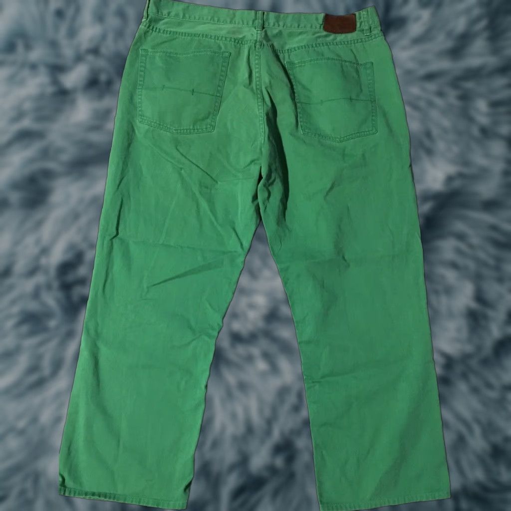 Polo Ralph Lauren VINTAGE Polo Ralph Lauren Dungaree Chino Pants 40 Men Green 39/27 80s 90s Sailing Logo Designer USA Retro Classic Size US L / EU 52-54 / 3 - 1 Thumbnail