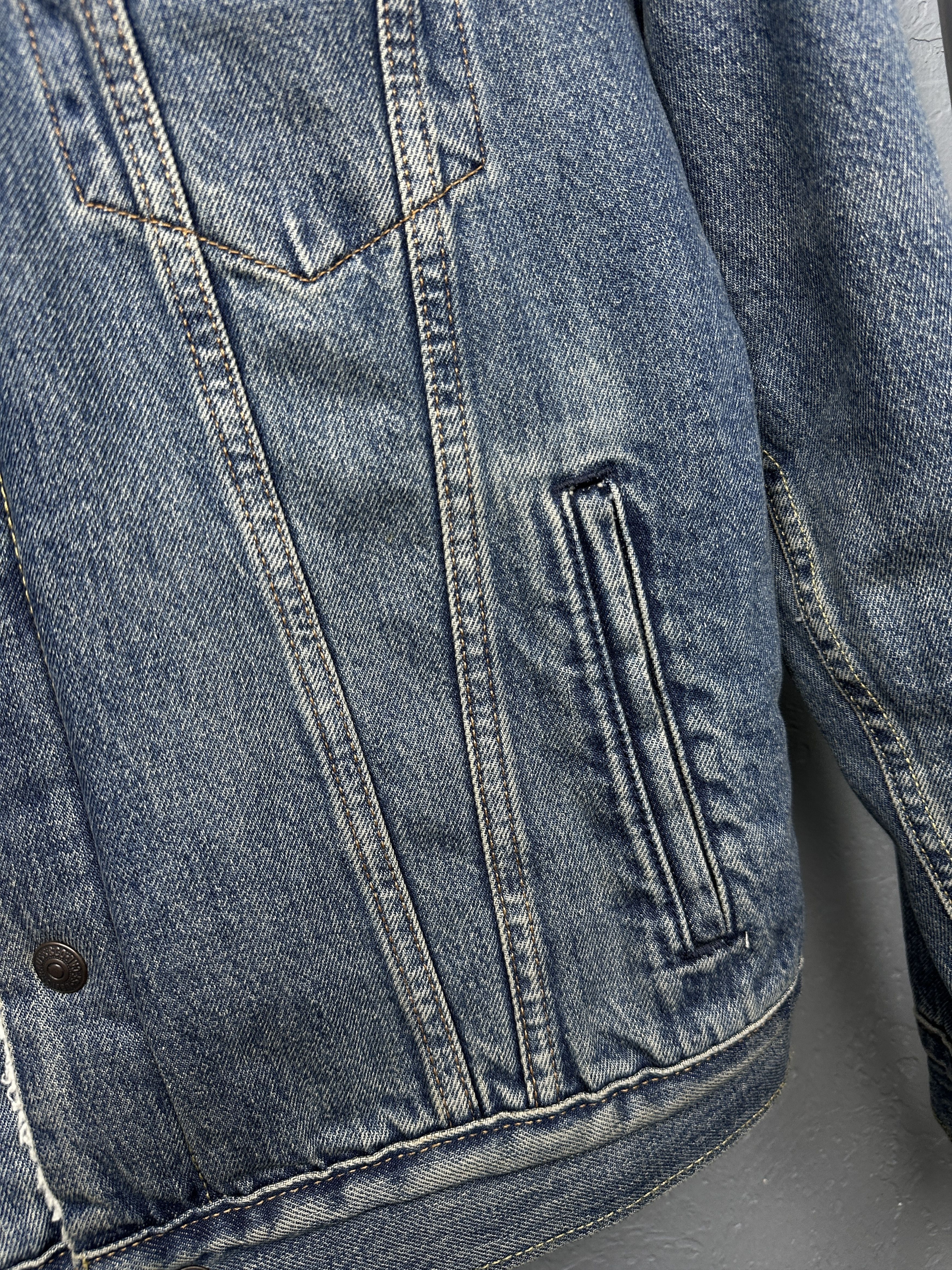 Levi's Levi's Premium Denim Mens Sherpa Jacket Size US S / EU 44-46 / 1 - 6 Thumbnail