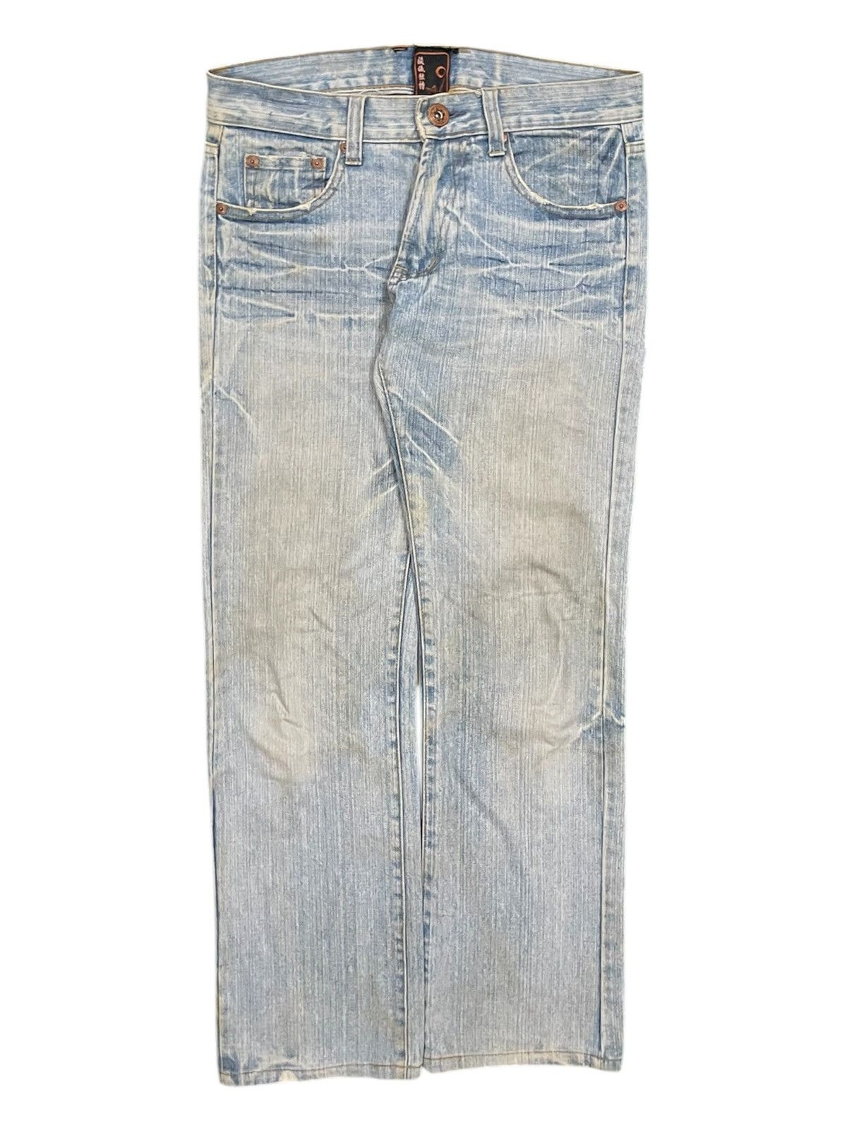 Karakuri Tamashii Raijin & Fujin Embroidered Sukajan Multipocket Jeans Size US 32 / EU 48 - 2 Thumbnail