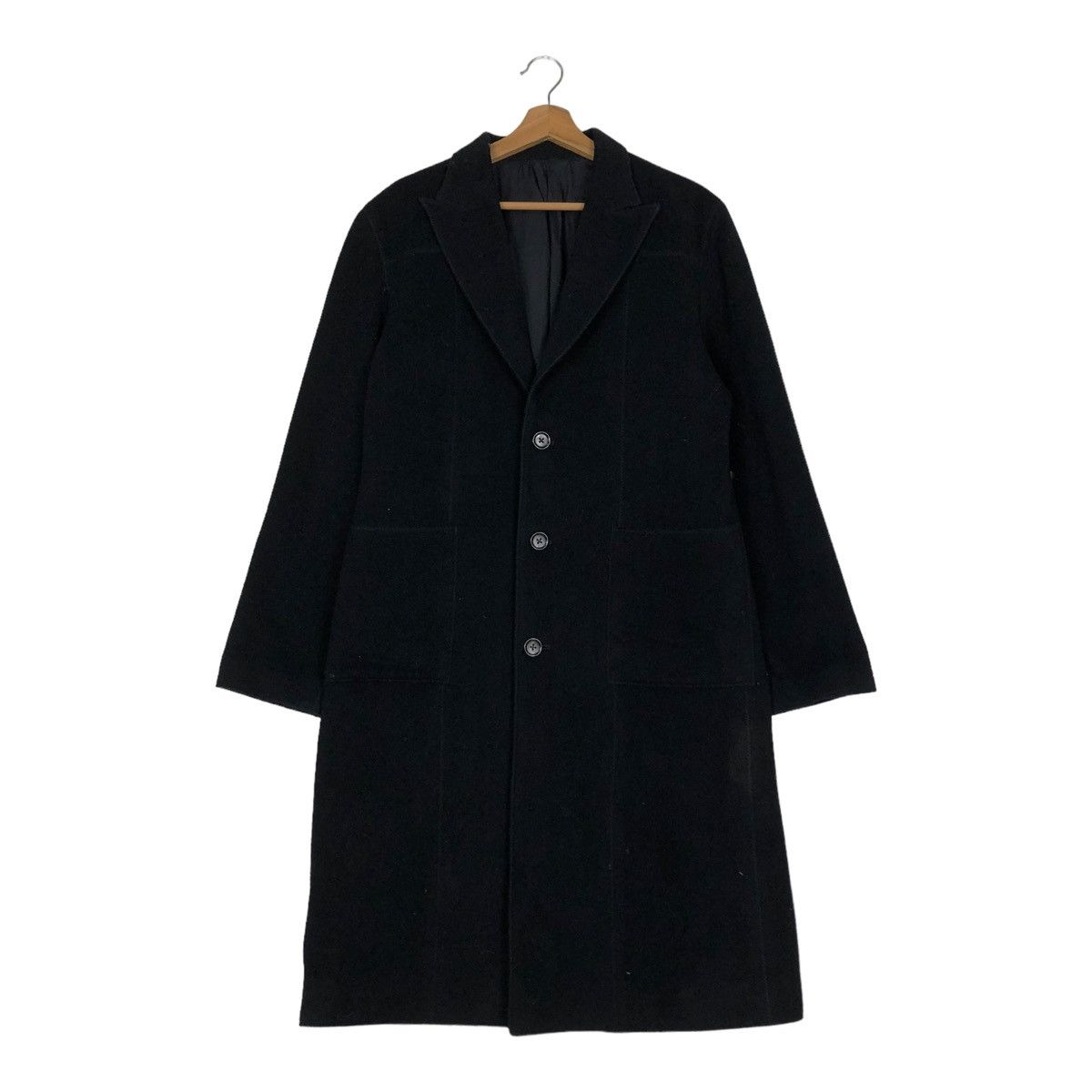 Japanese Brand VINTAGE WOOL LONG JACKET DOUBLE COLLAR 5351 POUR LES HOMMES Size US M / EU 48-50 / 2 - 1 Thumbnail