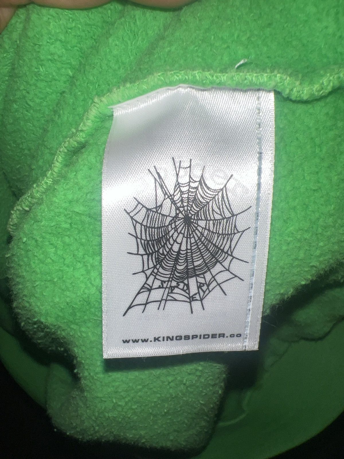 Sp5der Green Sp5der Hoodie Rhinestone Size US M / EU 48-50 / 2 - 2 Thumbnail