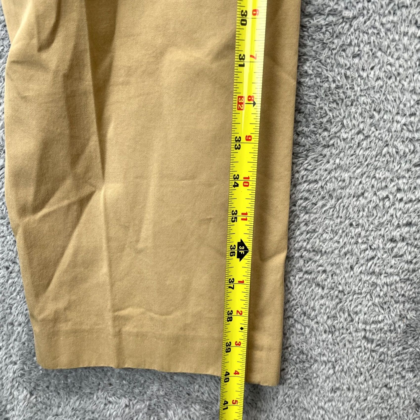 J.Crew VINTAGE J.CREW PANTS Mens 32x32 Brown Dress Straight Leg Cotton Business Formal Pants Size US 32 / EU 48 - 7 Thumbnail