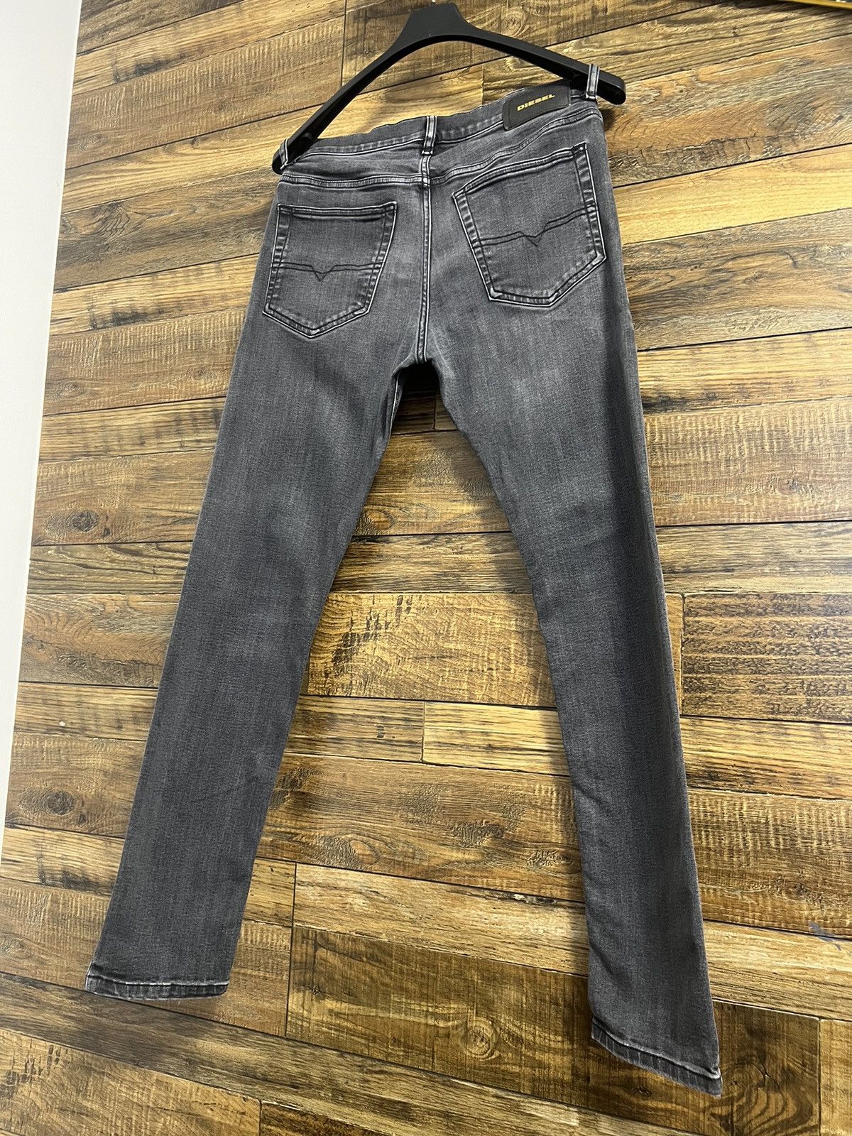 Diesel DIESEL Diesel D-Luster Grey Denim Jeans Slim Fit Stretch Size US 30 / EU 46 - 3 Thumbnail