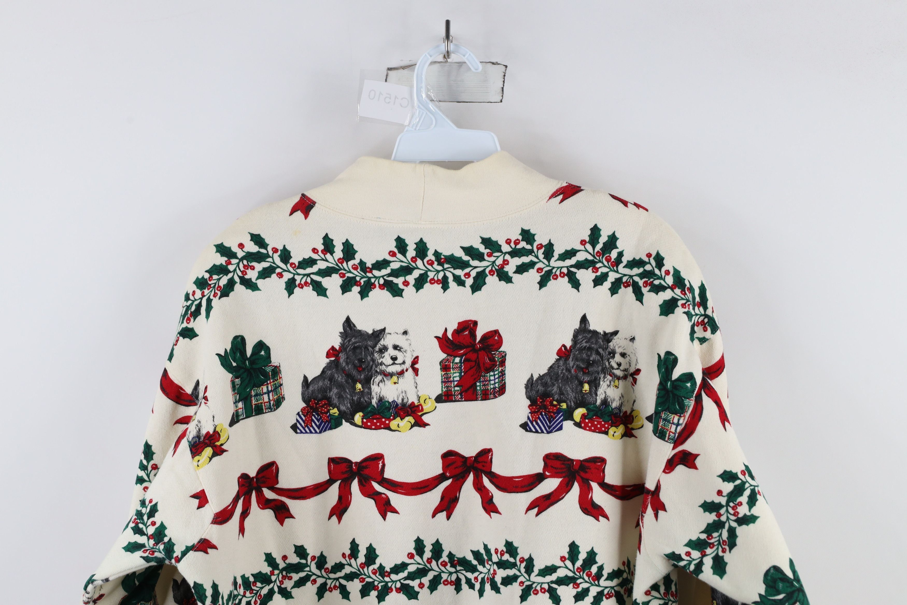 Vintage Vintage 90s Streetwear All Over Print Mock Neck Sweatshirt Size M / US 6-8 / IT 42-44 - 14 Thumbnail