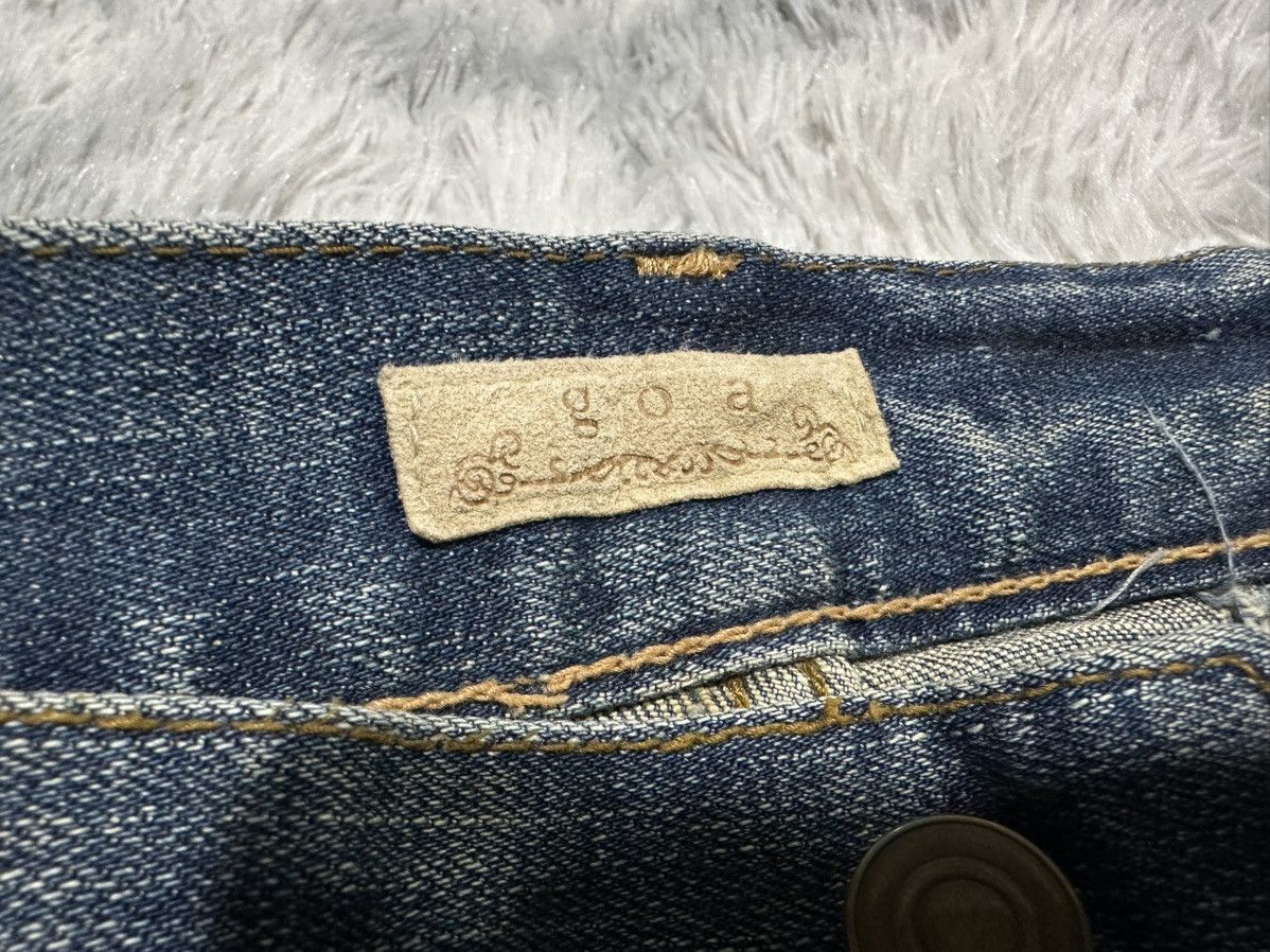 GOA 🔥Y2K Archived Goa Mud Wash Zipper Flared Denim Distressed Size US 34 / EU 50 - 12 Thumbnail